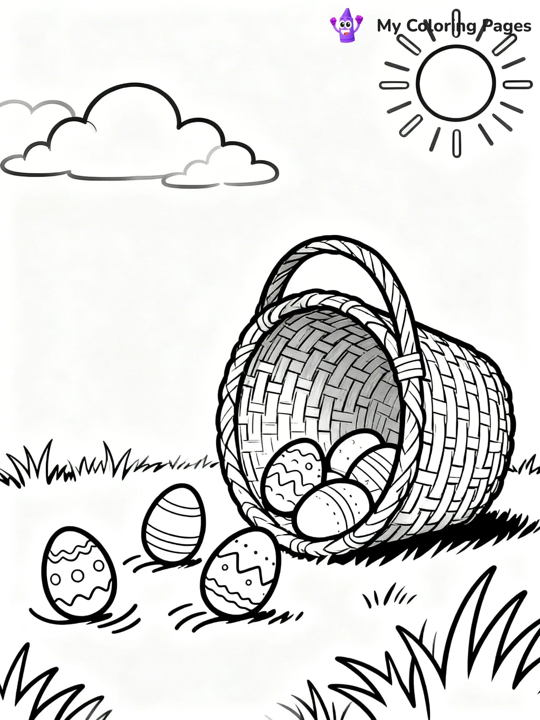 Easter Basket Coloring Pages - 14