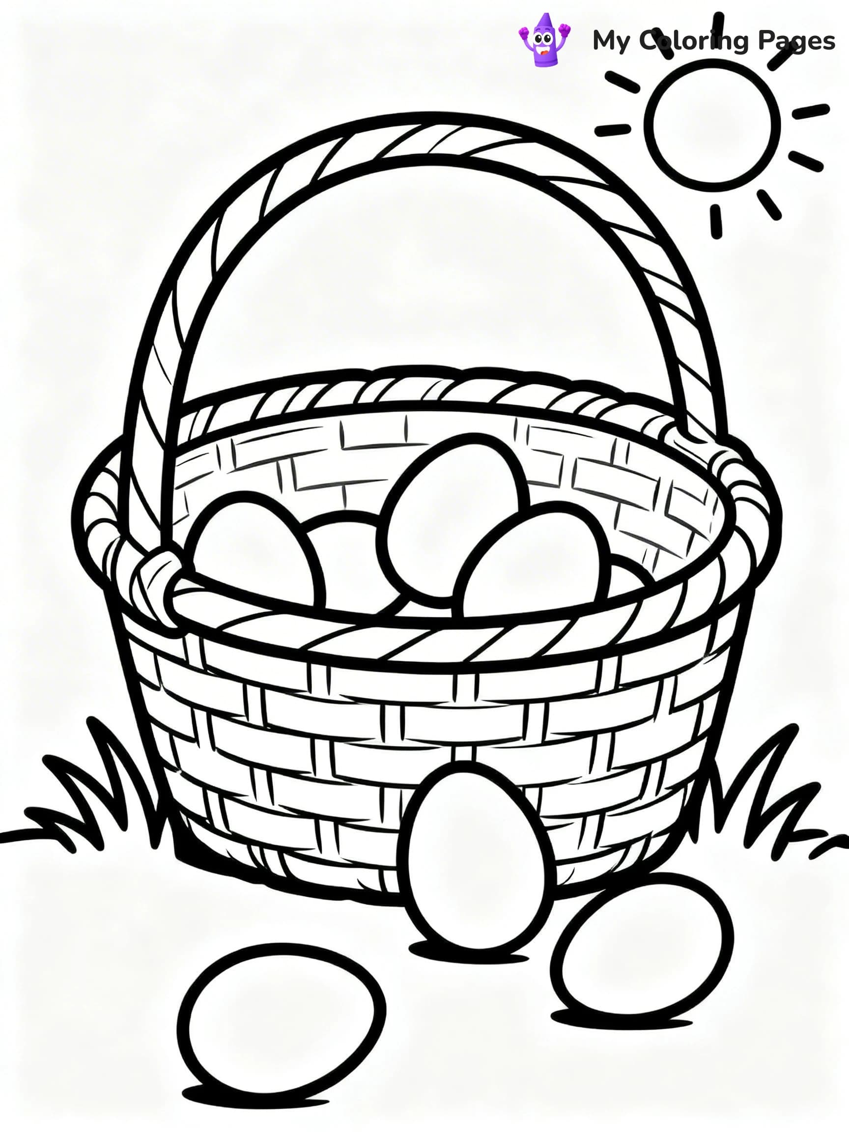 Easter Basket Coloring Pages - 13