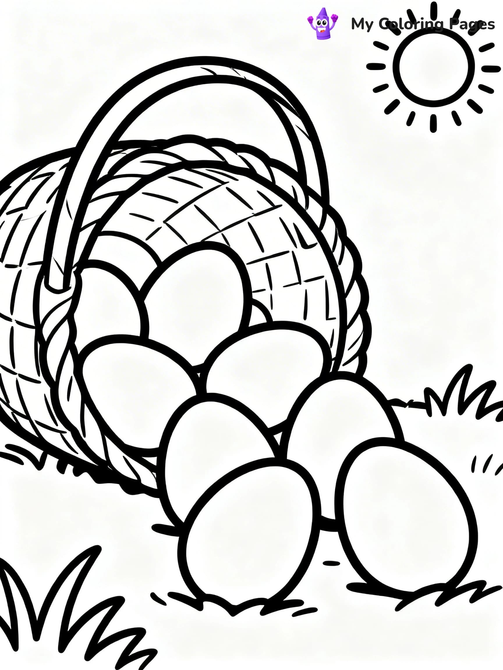 Easter Basket Coloring Pages - 12