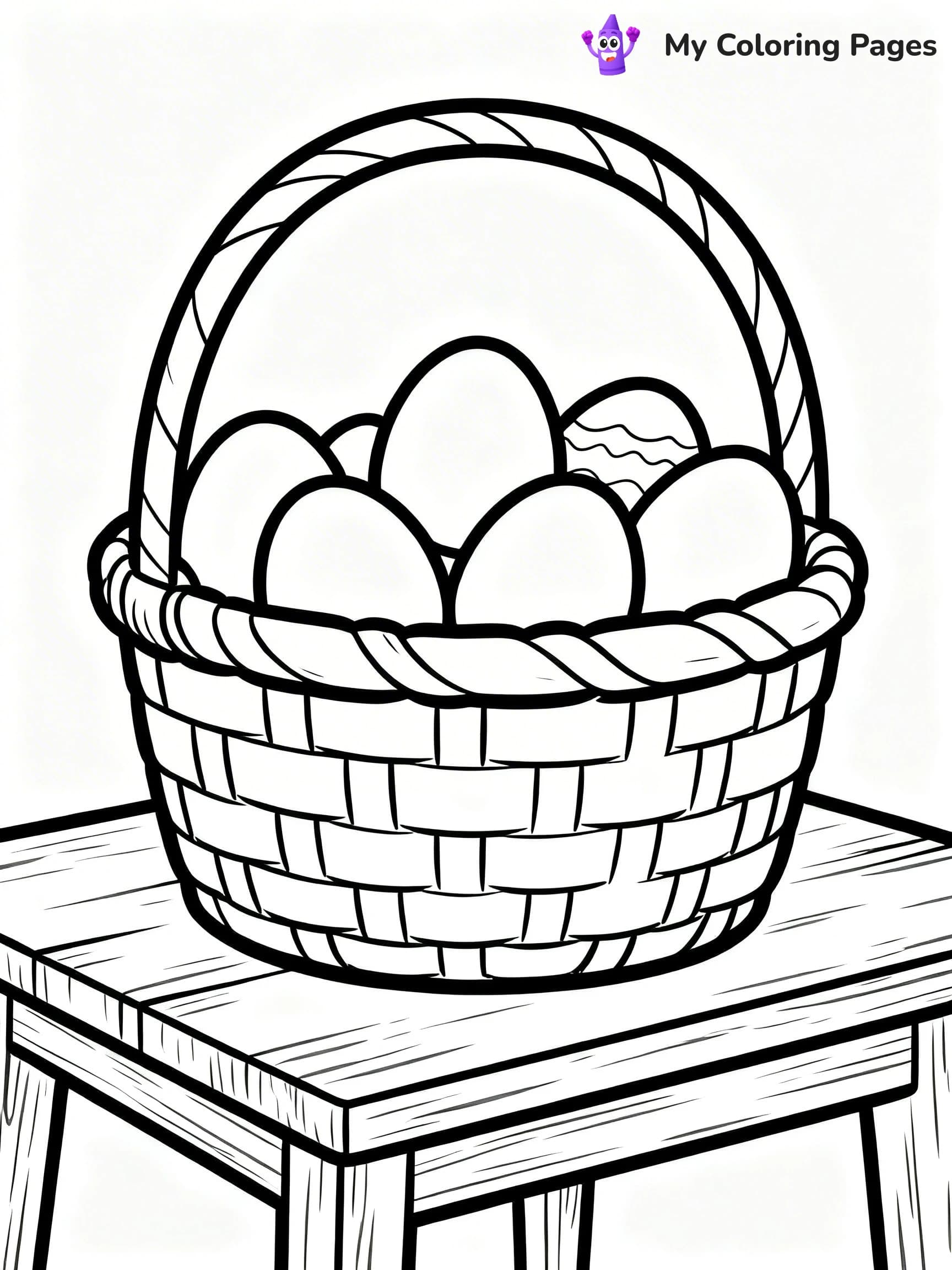 Easter Basket Coloring Pages - 8