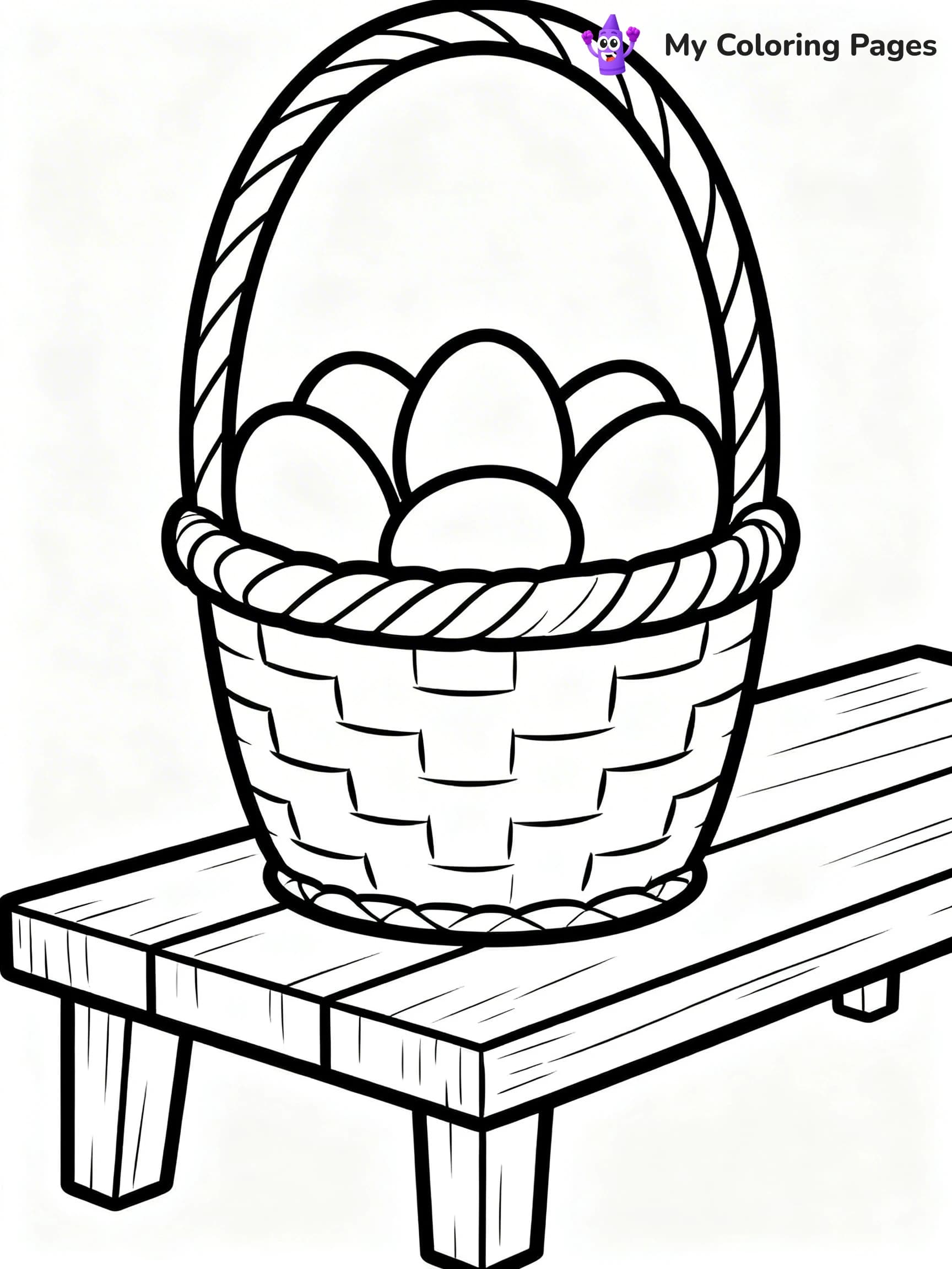 Easter Basket Coloring Pages - 7