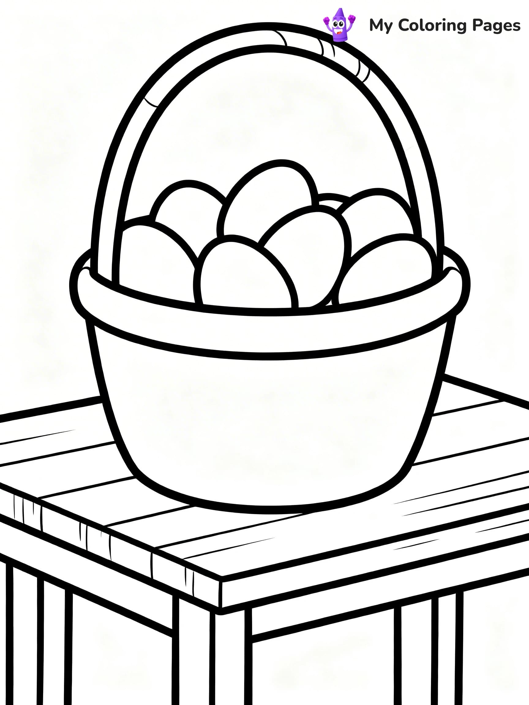 Easter Basket Coloring Pages - 6