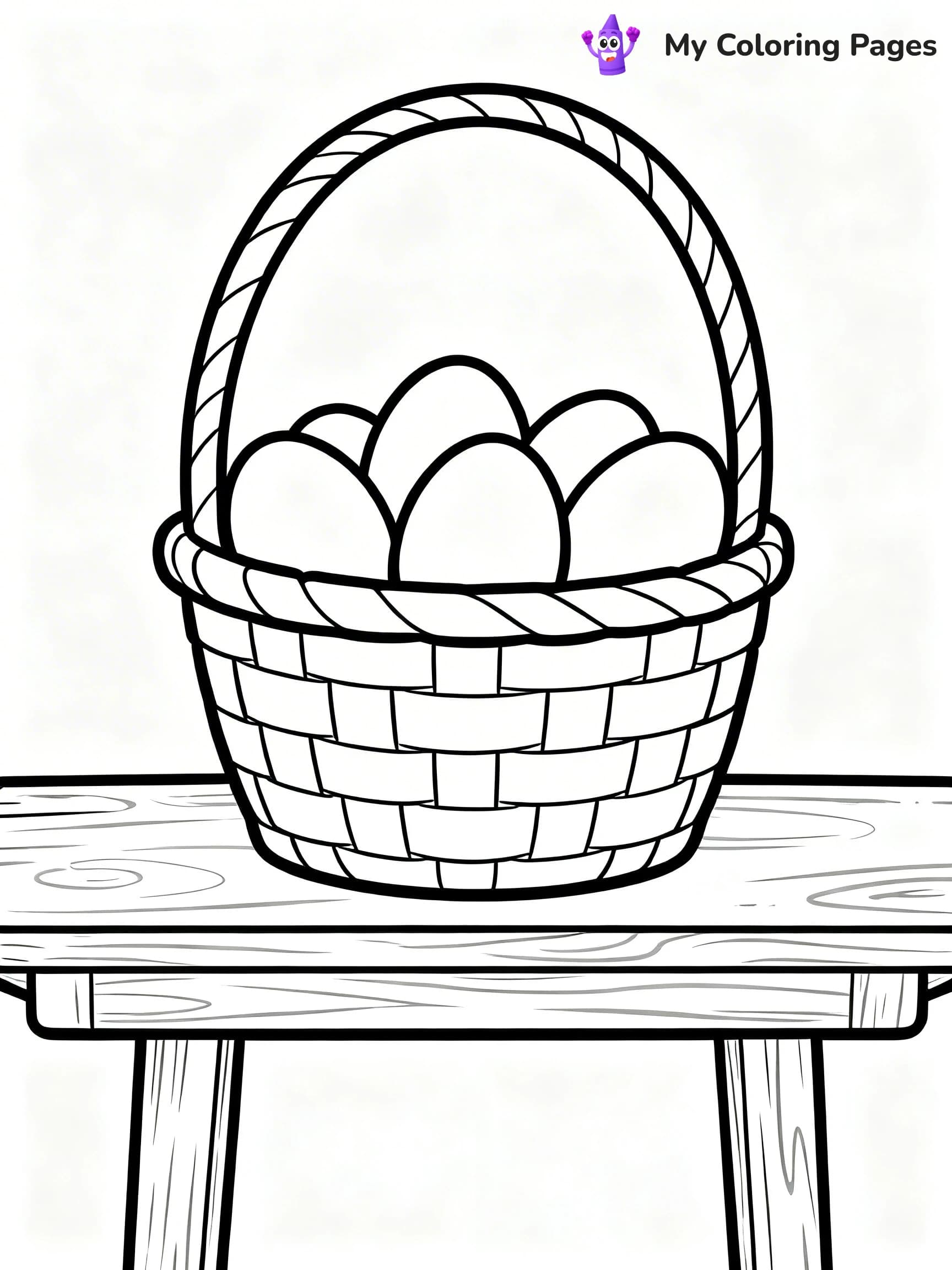 Easter Basket Coloring Pages - 5