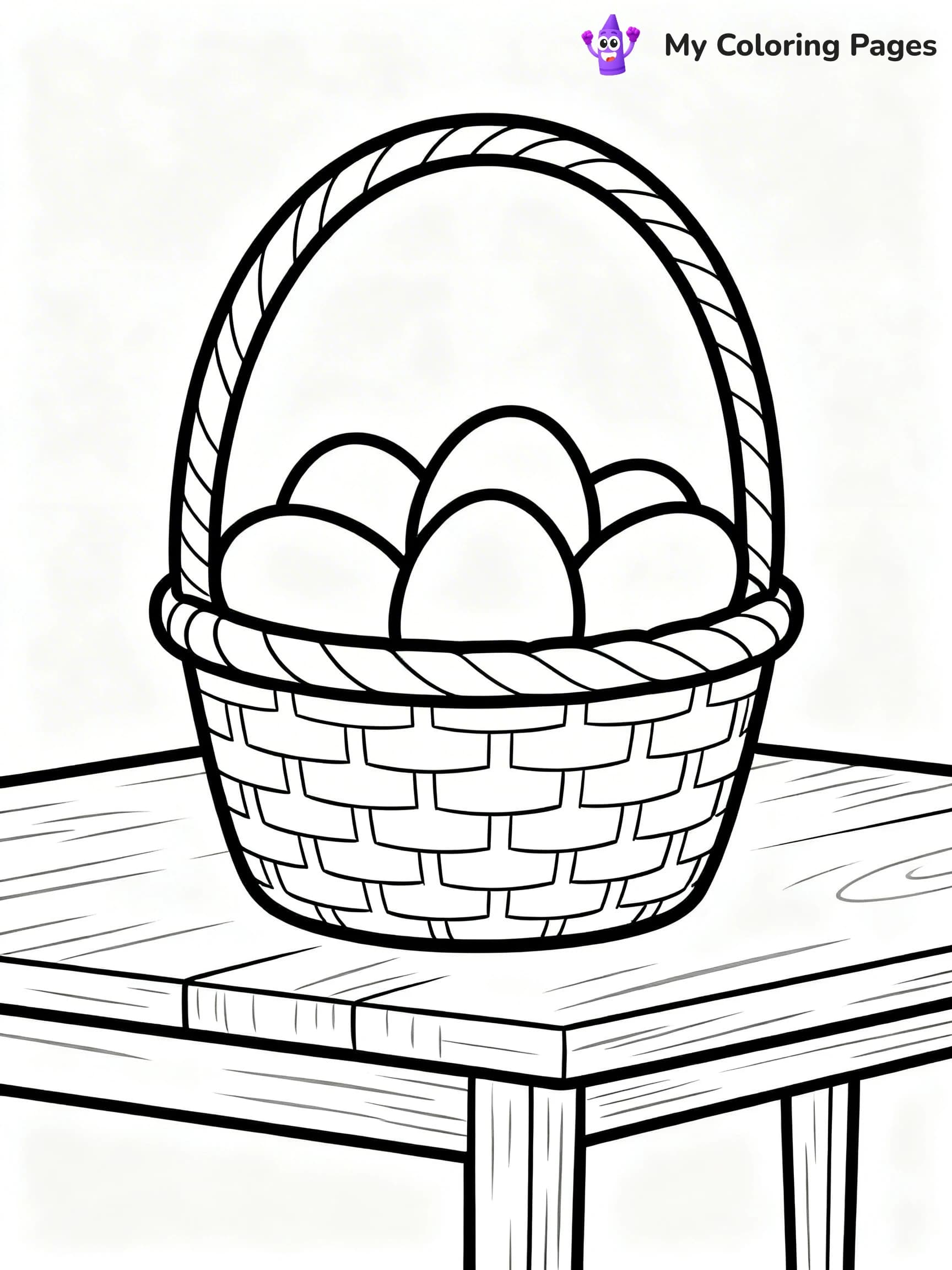 Easter Basket Coloring Pages - 4