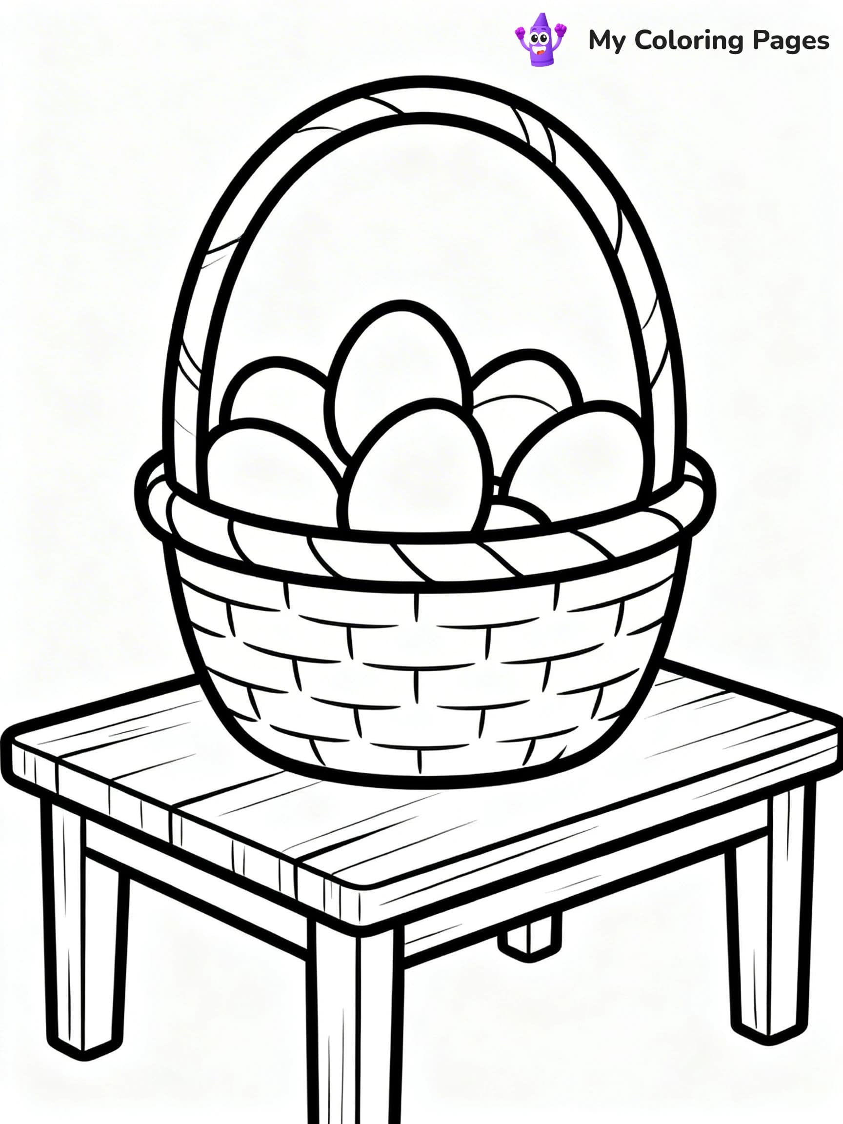 Easter Basket Coloring Pages - 3