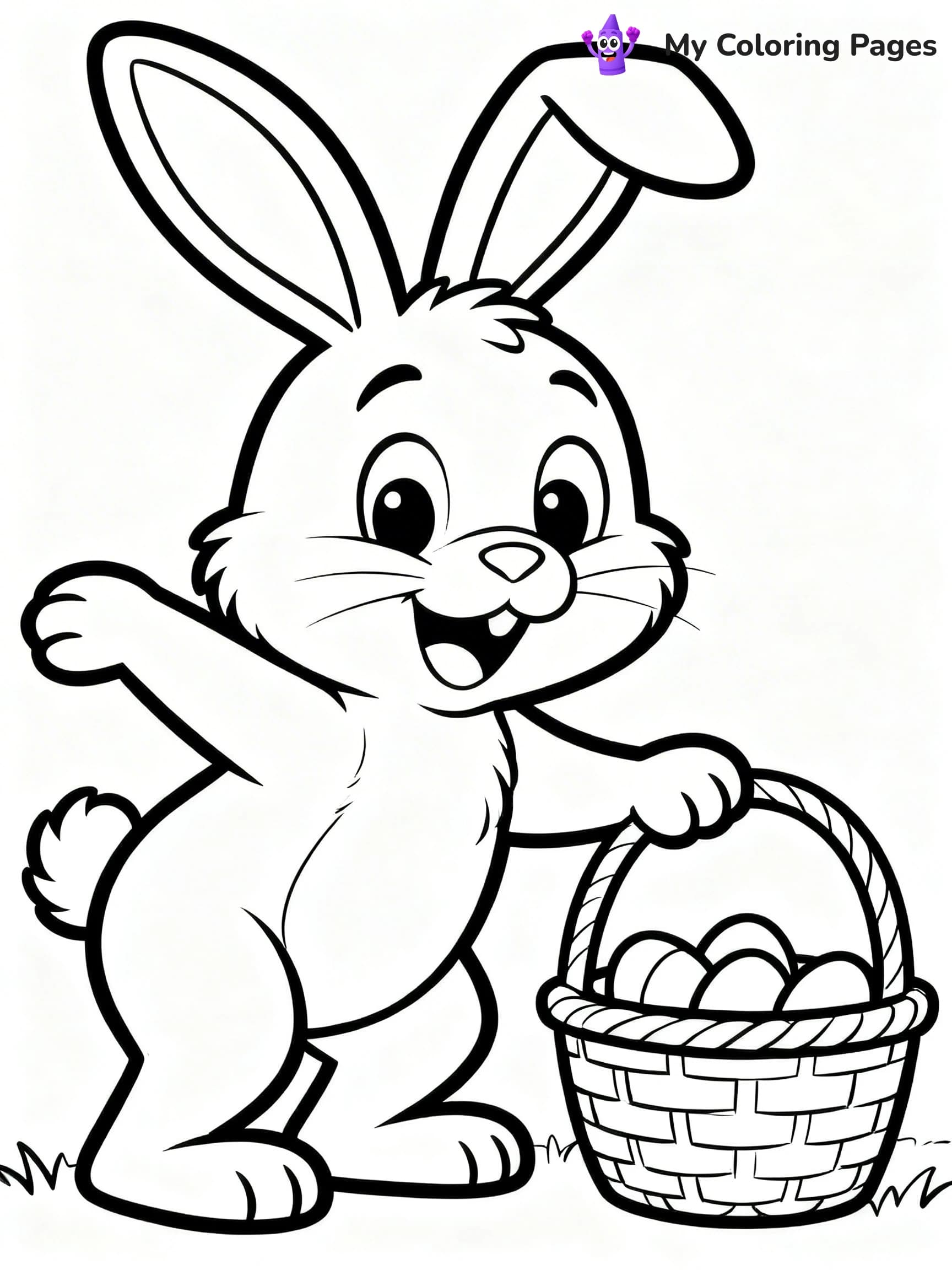 Easter Basket Coloring Pages - 2