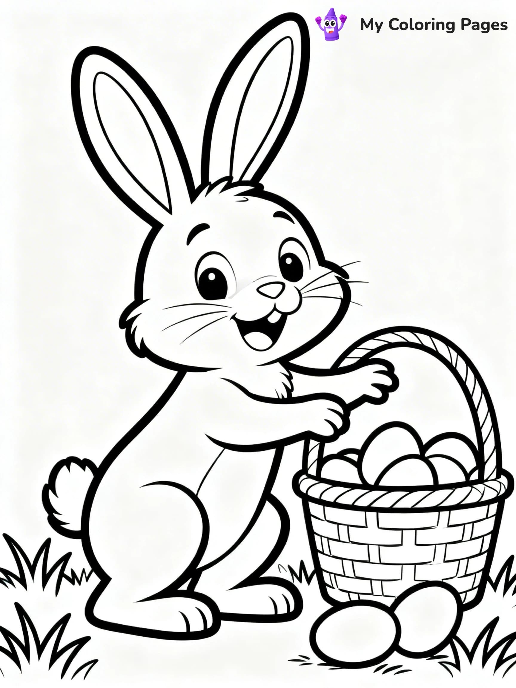 Easter Basket Coloring Pages - 1