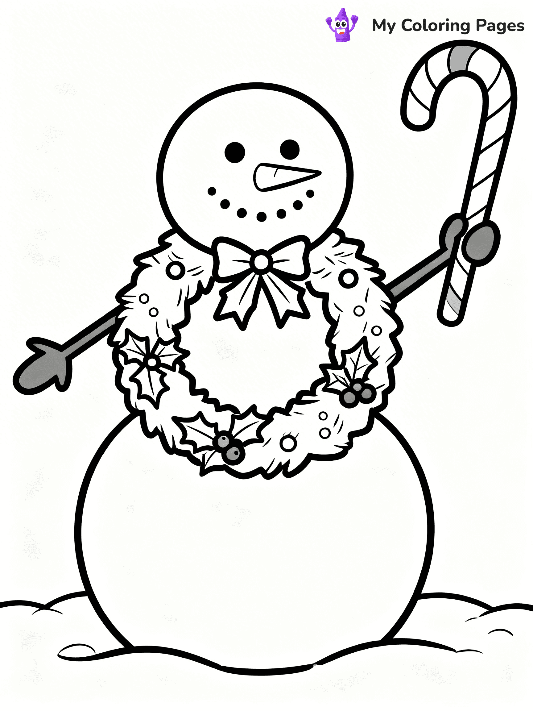 Christmas Wreath Coloring Pages - 41