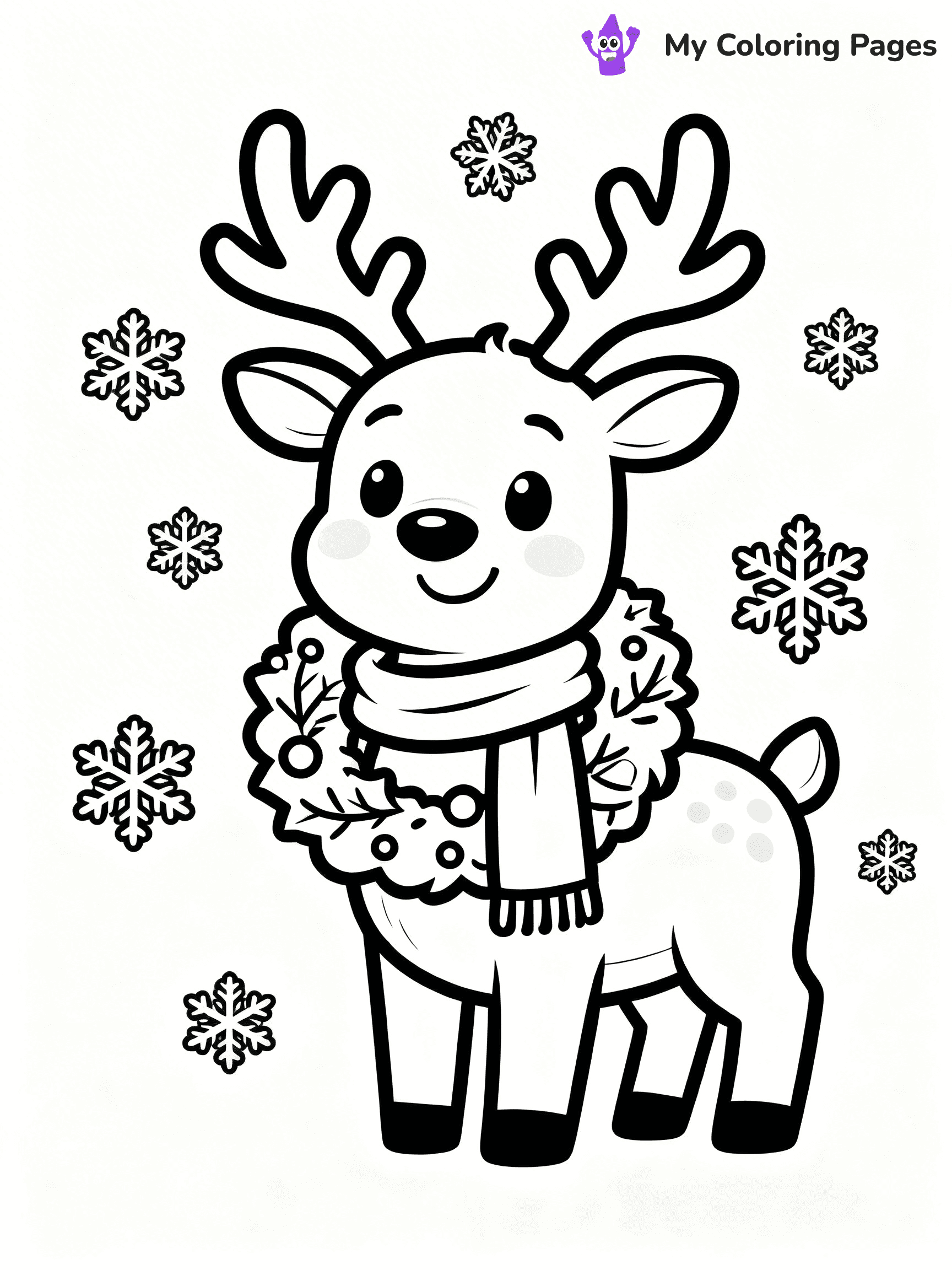 Christmas Wreath Coloring Pages - 29