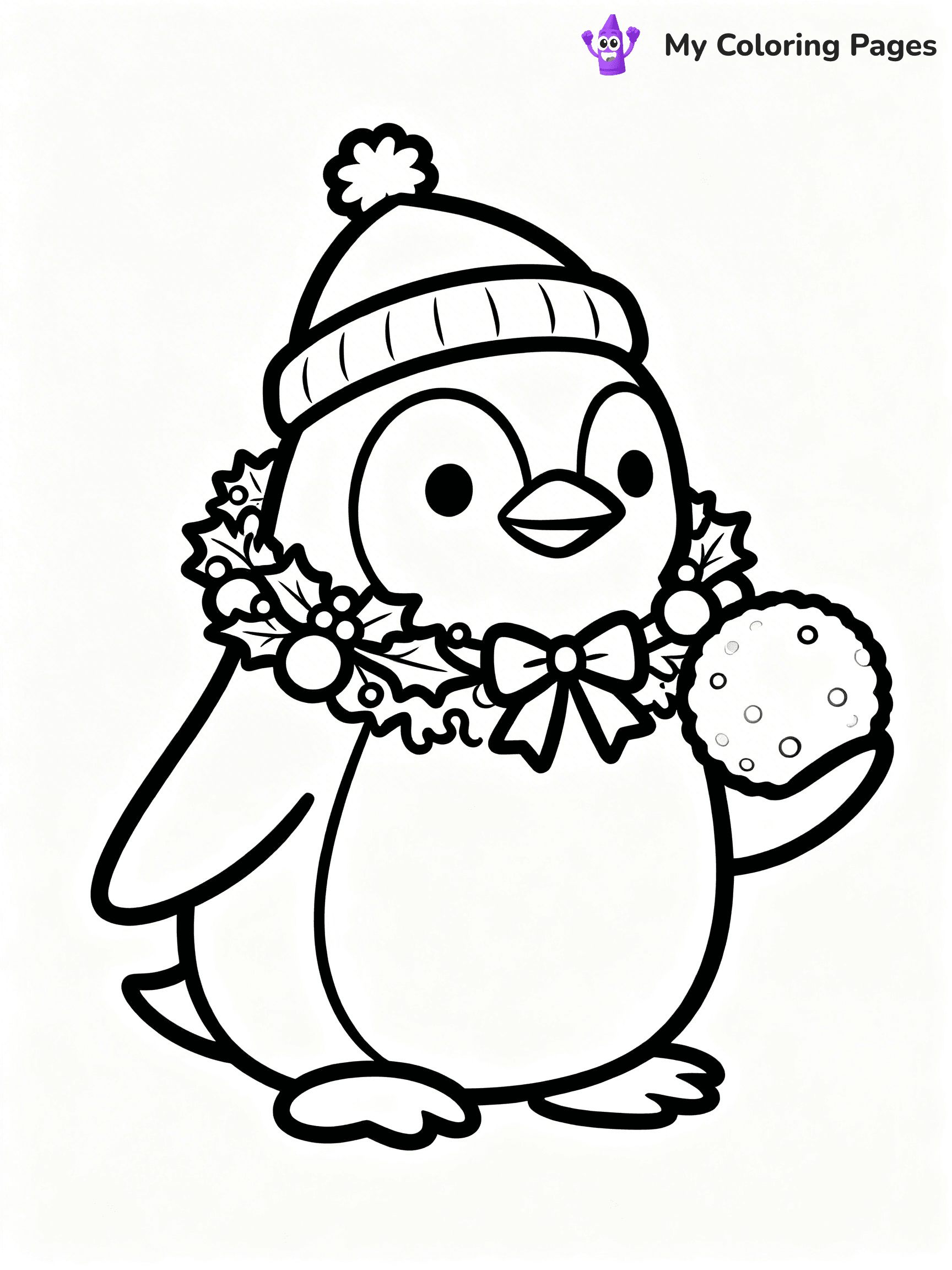 Christmas Wreath Coloring Pages - 25