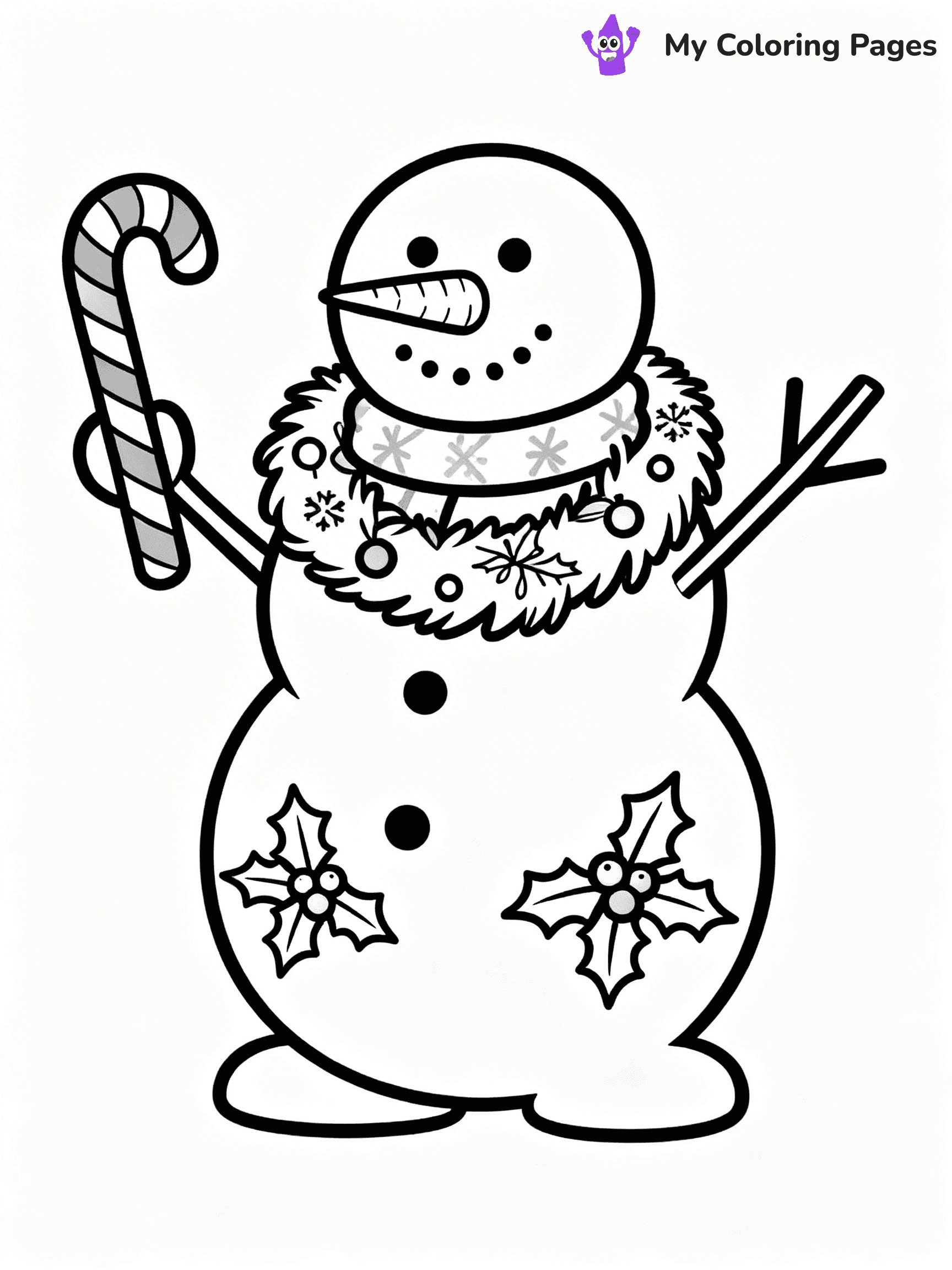 Christmas Wreath Coloring Pages - 2