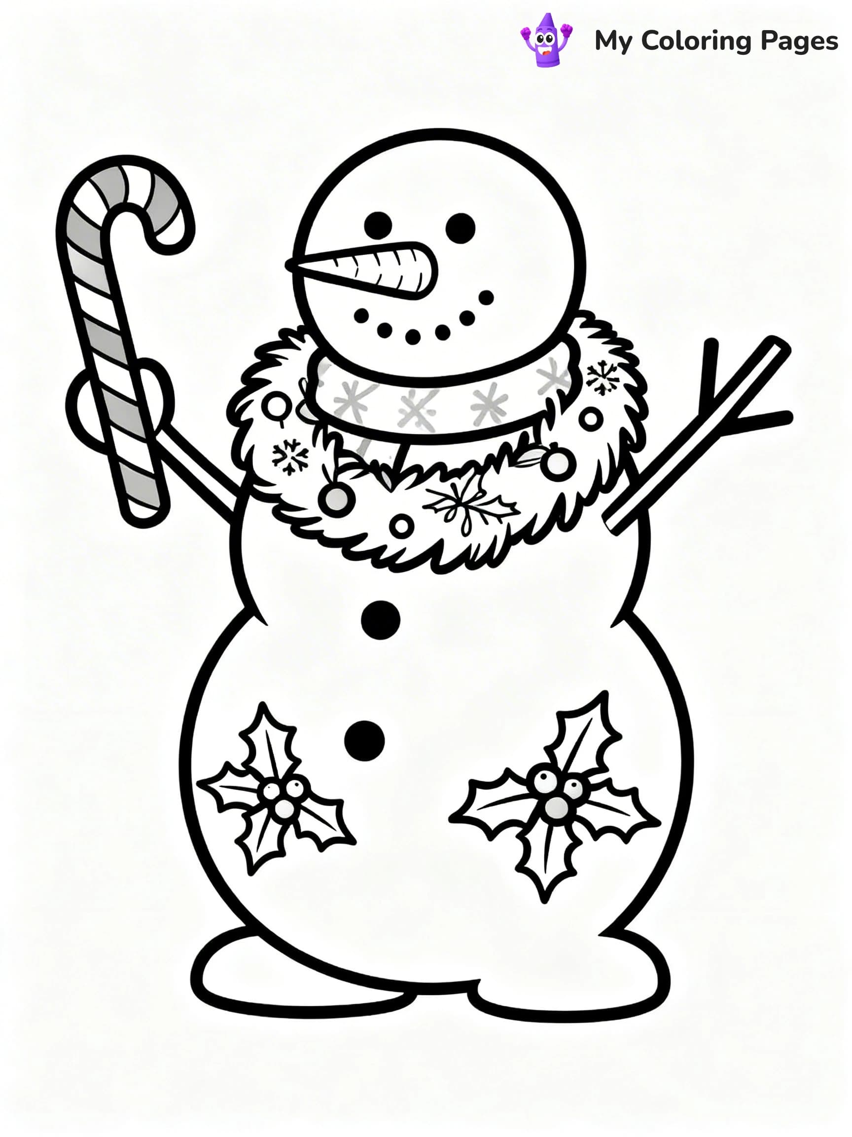 Christmas Wreath Coloring Pages - 2