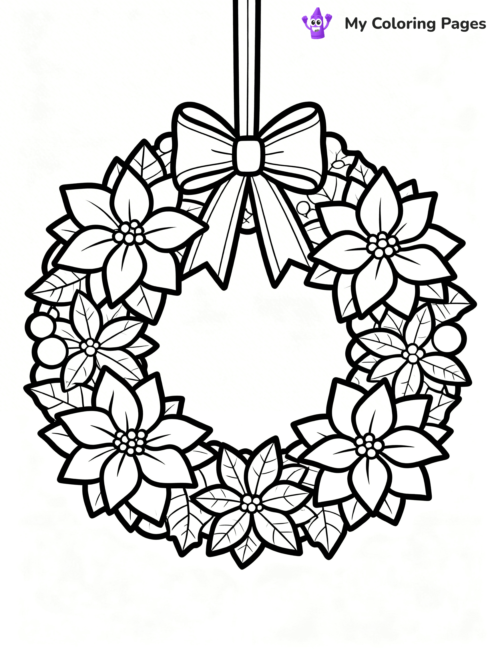 Poinsettia Coloring Pages - 40