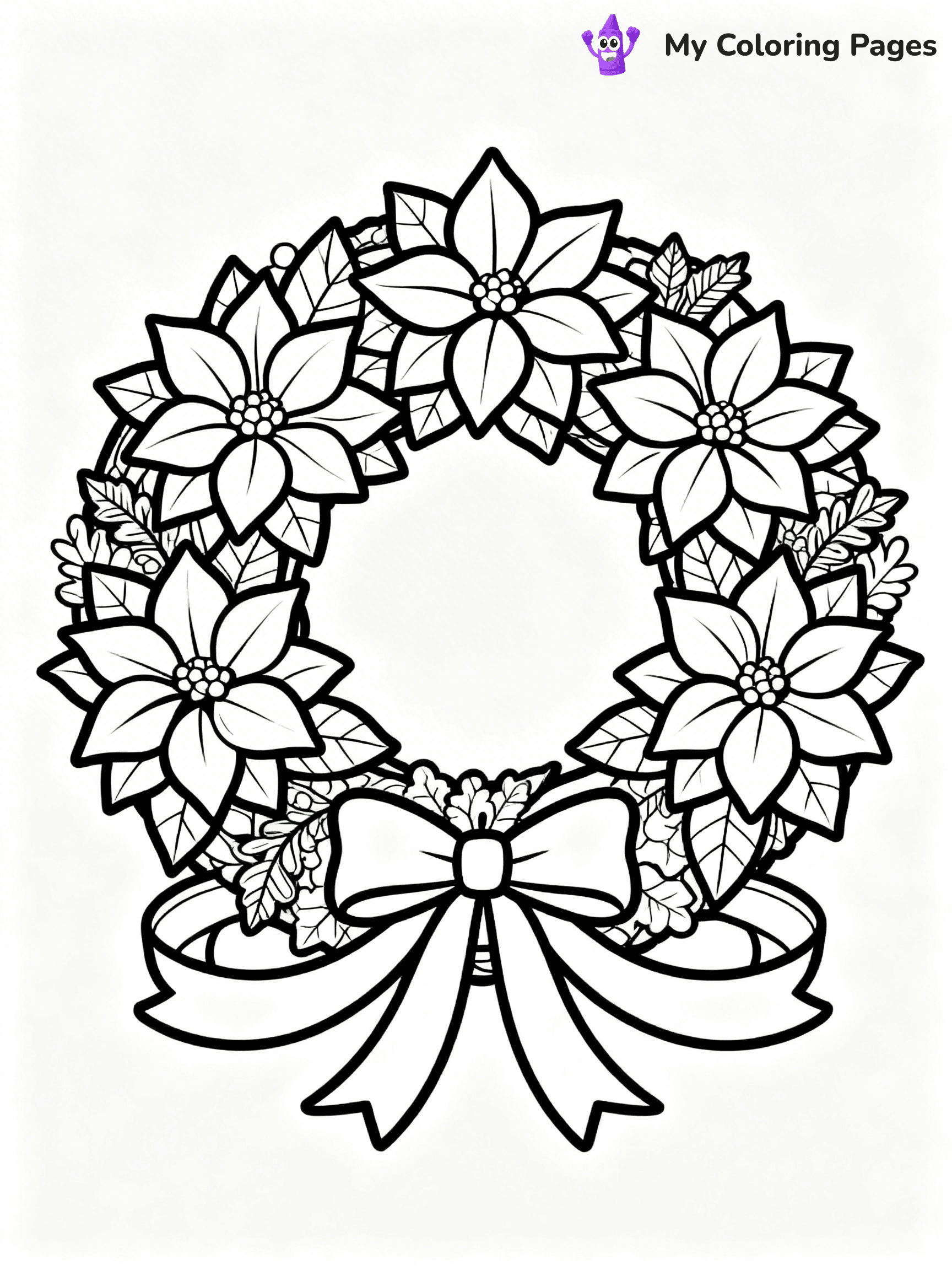 Poinsettia Coloring Pages - 35