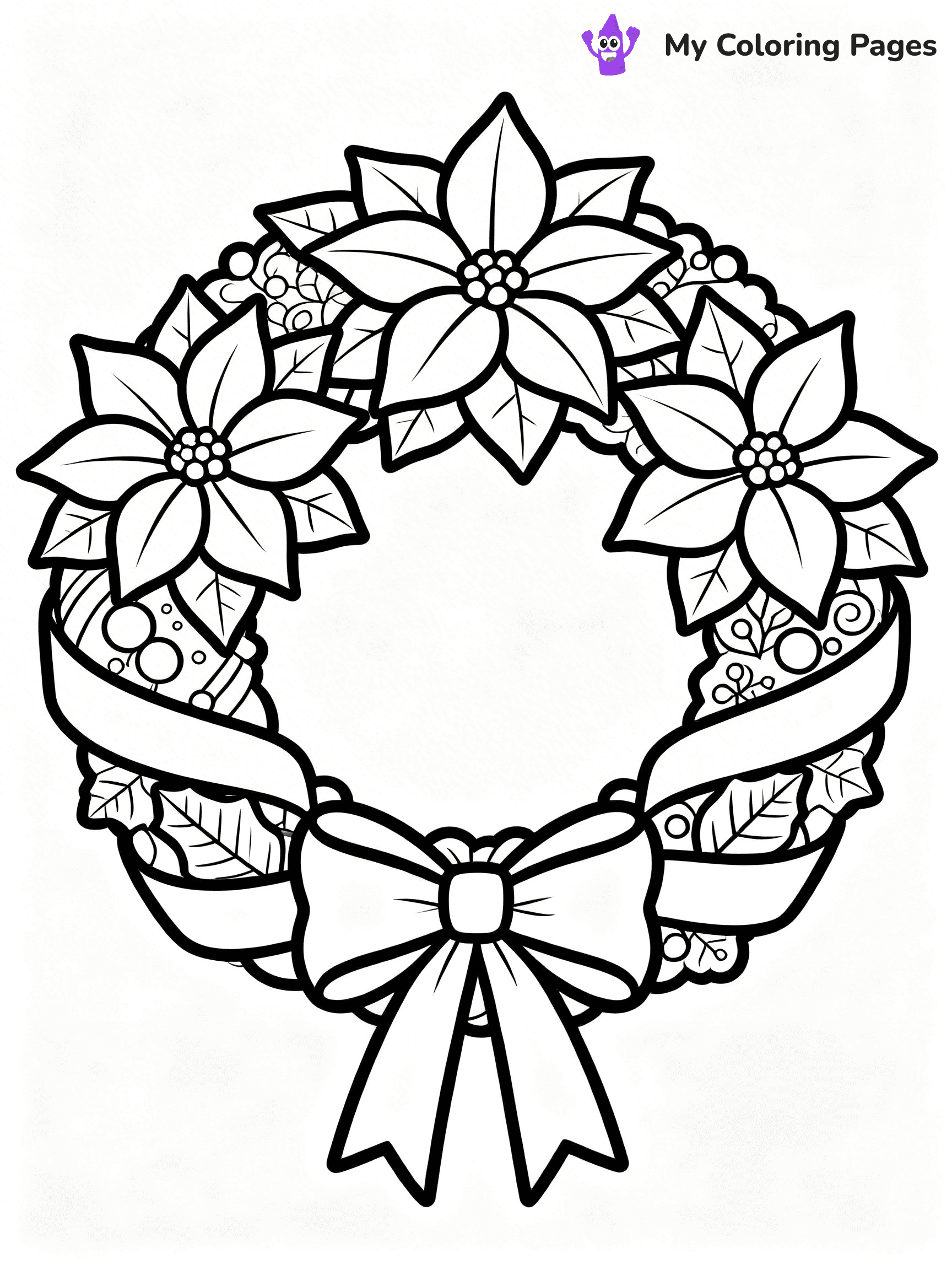 Poinsettia Coloring Pages - 34