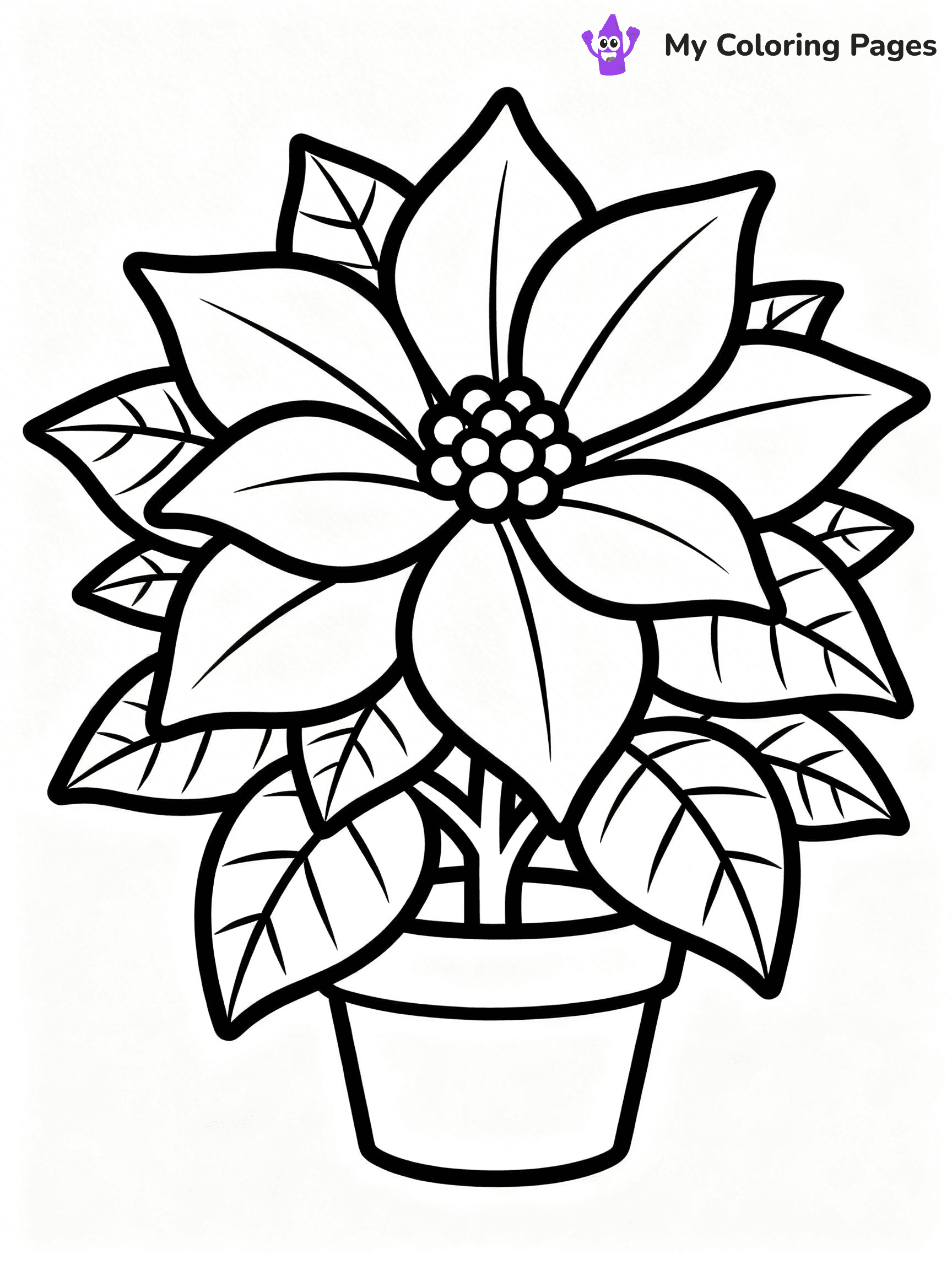 Poinsettia Coloring Pages - 33