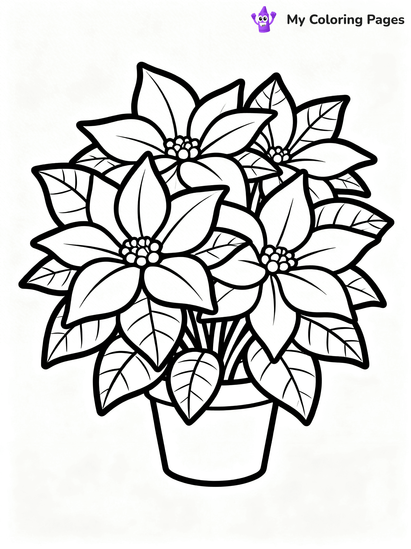 Poinsettia Coloring Pages - 32