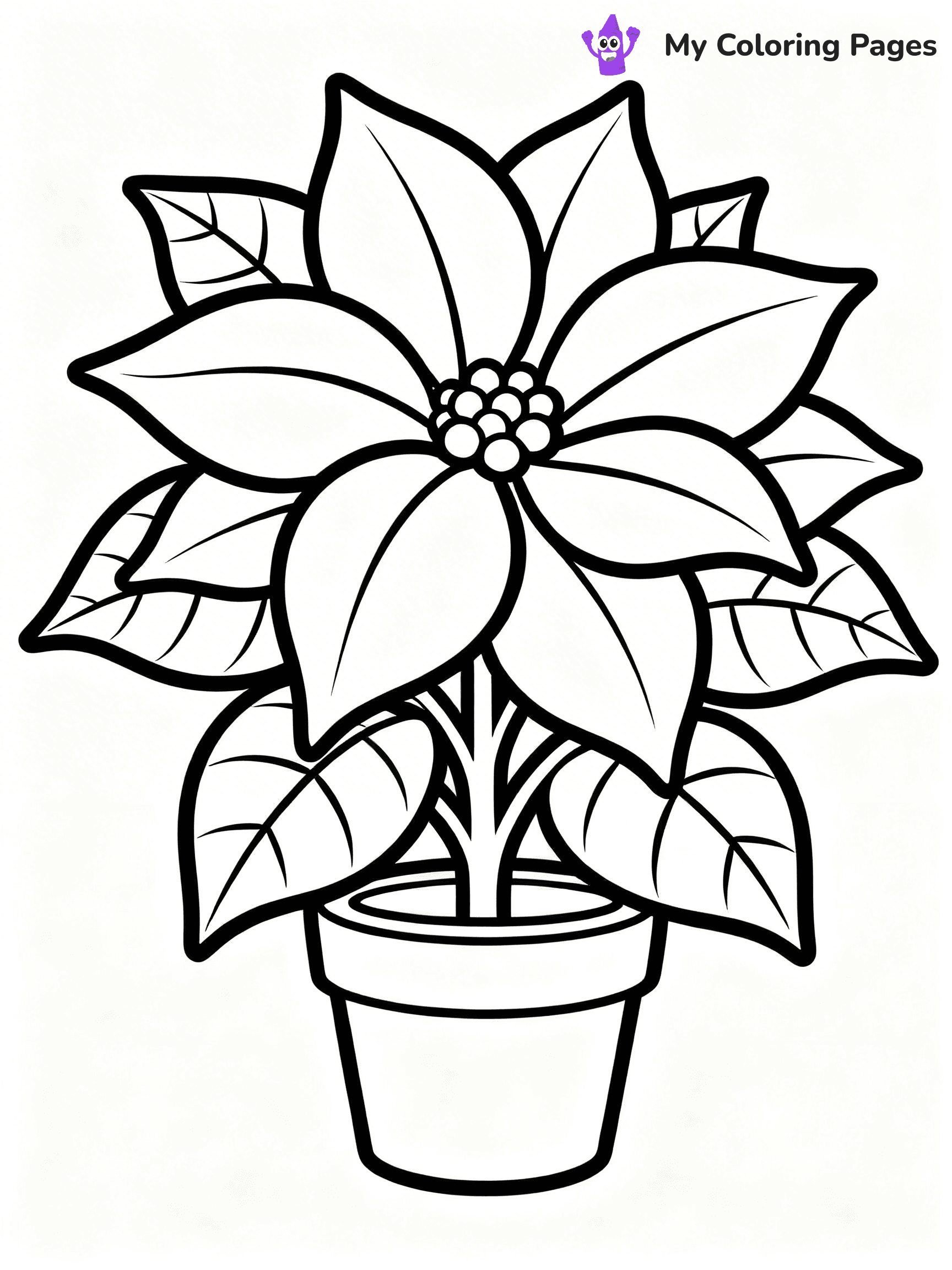 Poinsettia Coloring Pages - 31