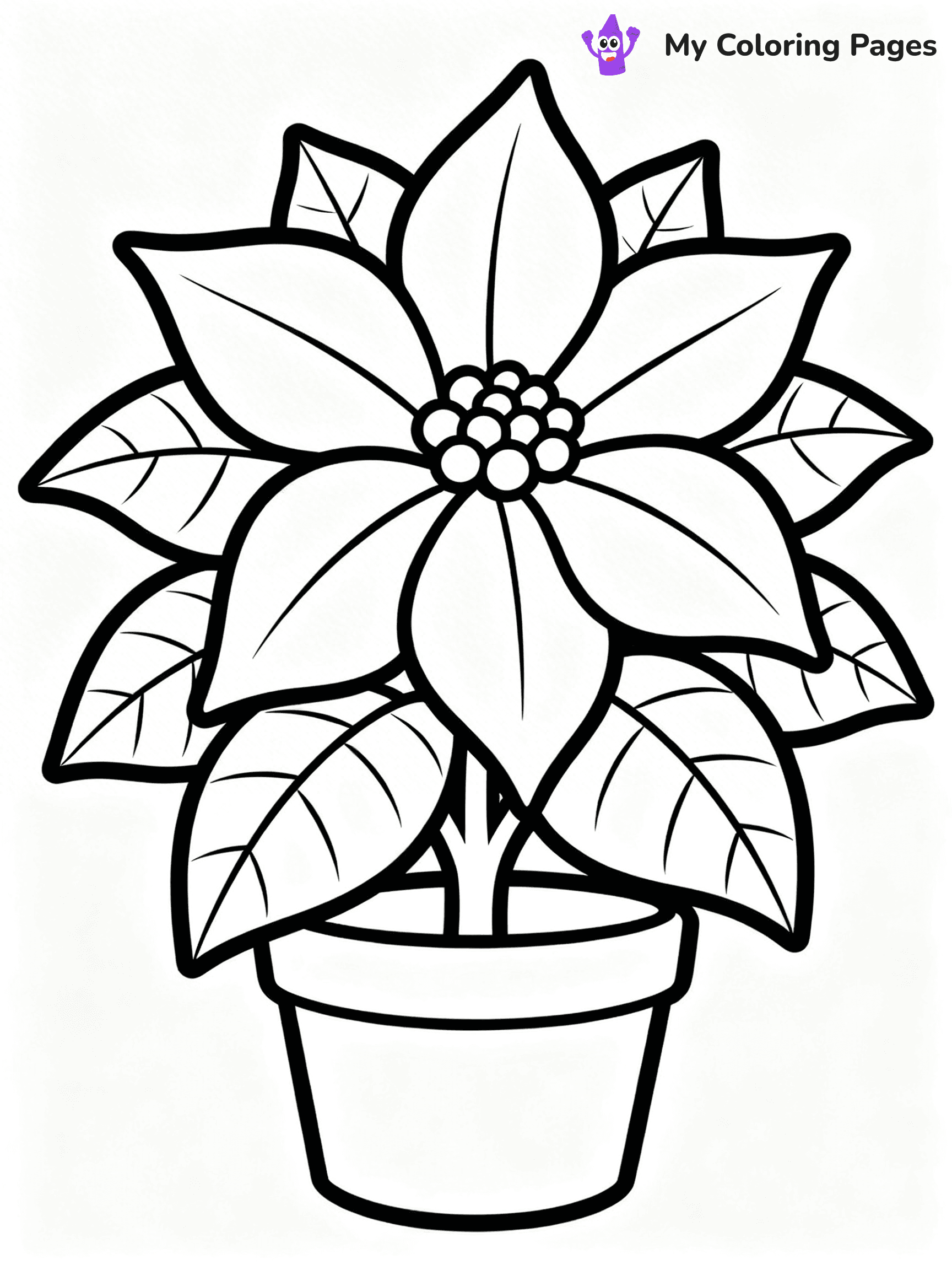 Poinsettia Coloring Pages - 30