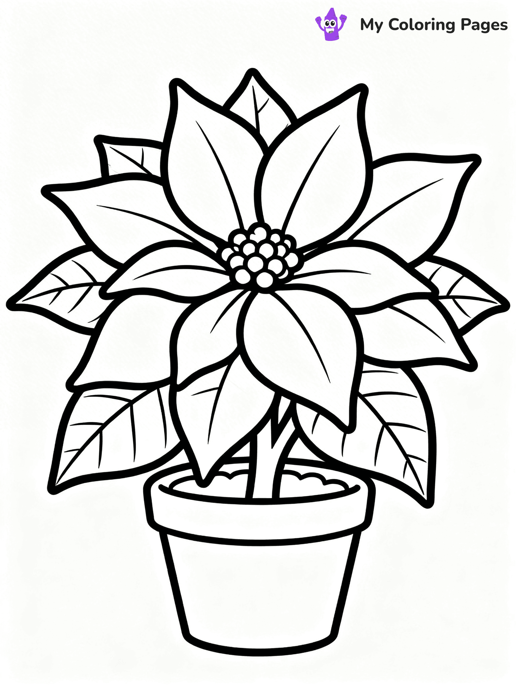Poinsettia Coloring Pages - 29
