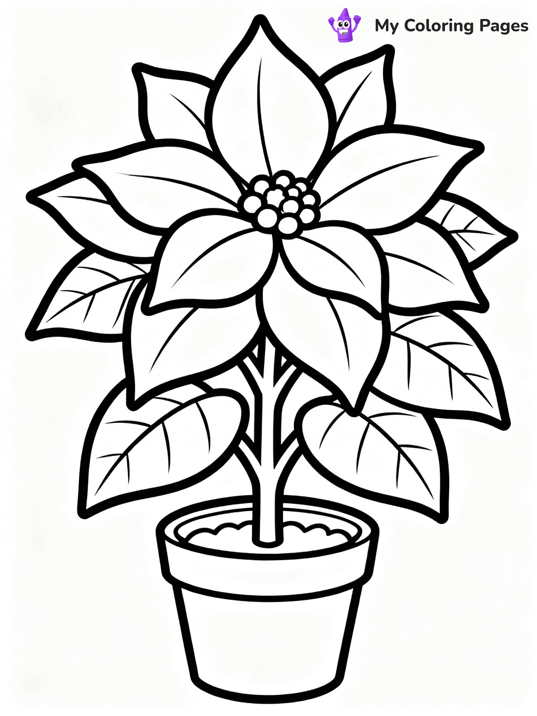 Poinsettia Coloring Pages - 28
