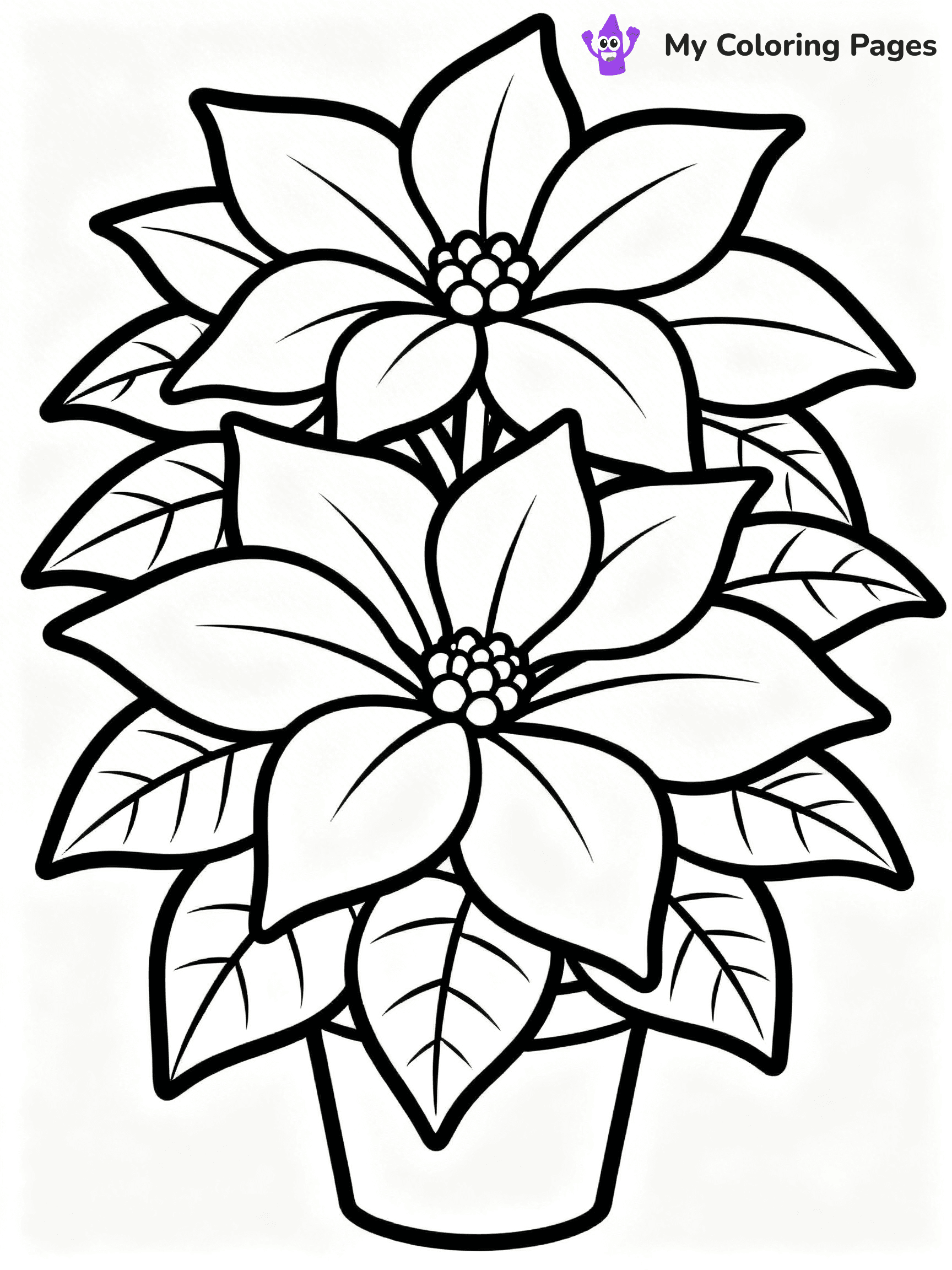 Poinsettia Coloring Pages - 27
