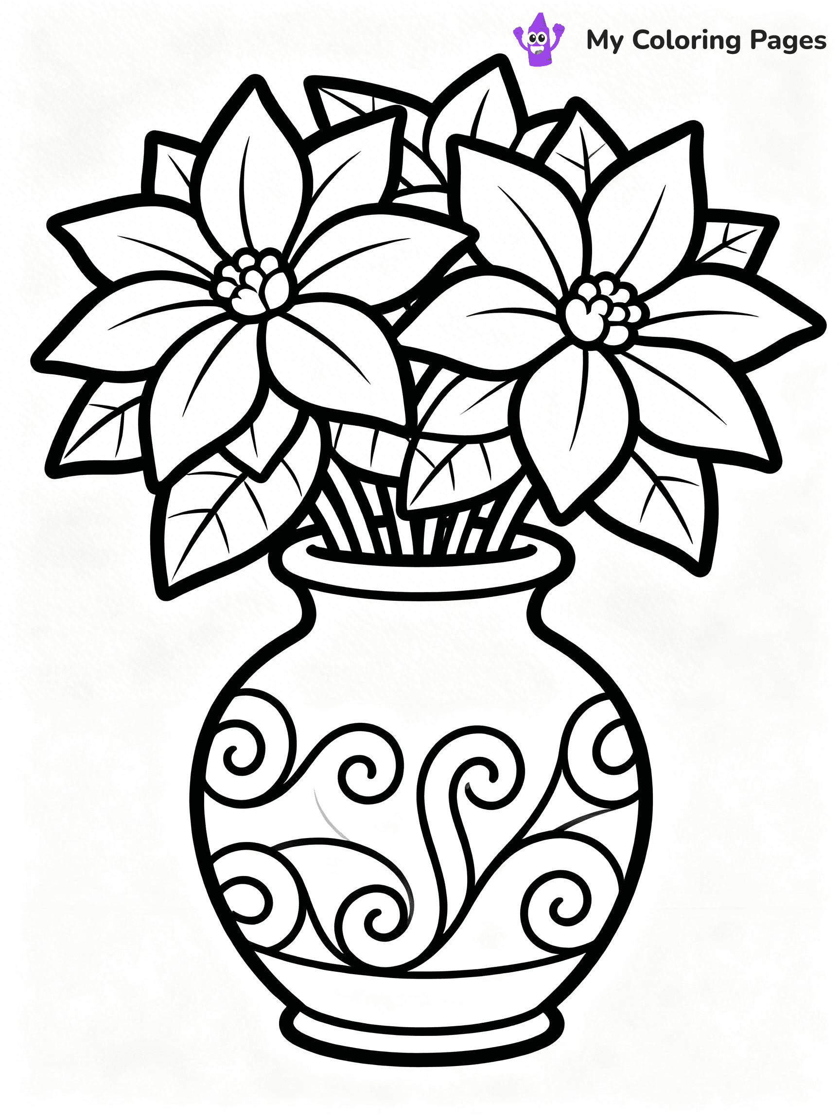Poinsettia Coloring Pages - 25