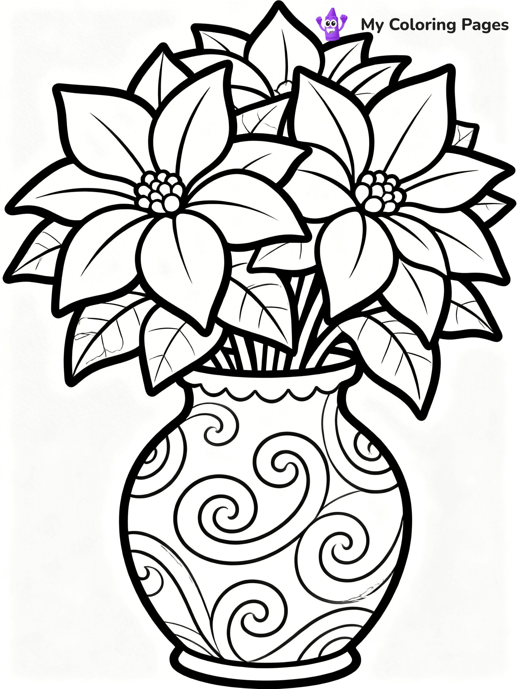 Poinsettia Coloring Pages - 24