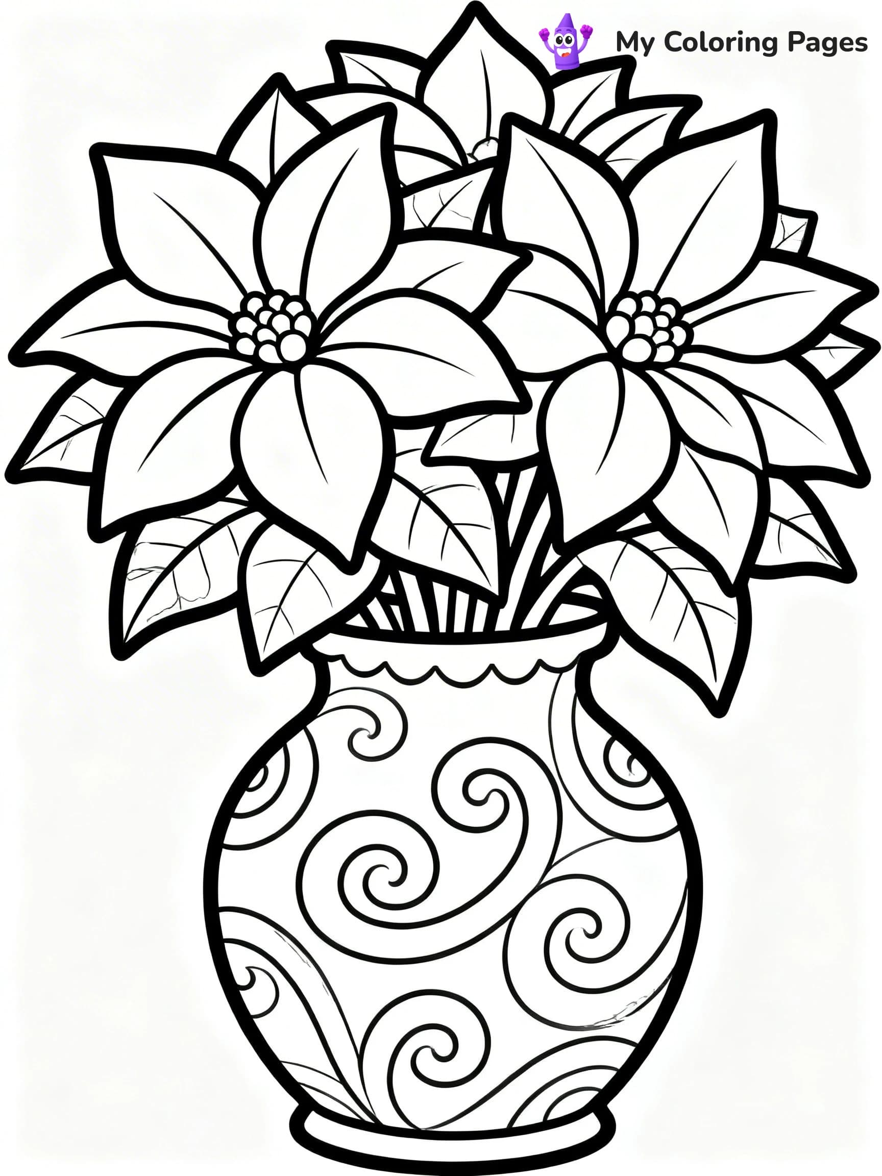 Poinsettia Coloring Pages - 24