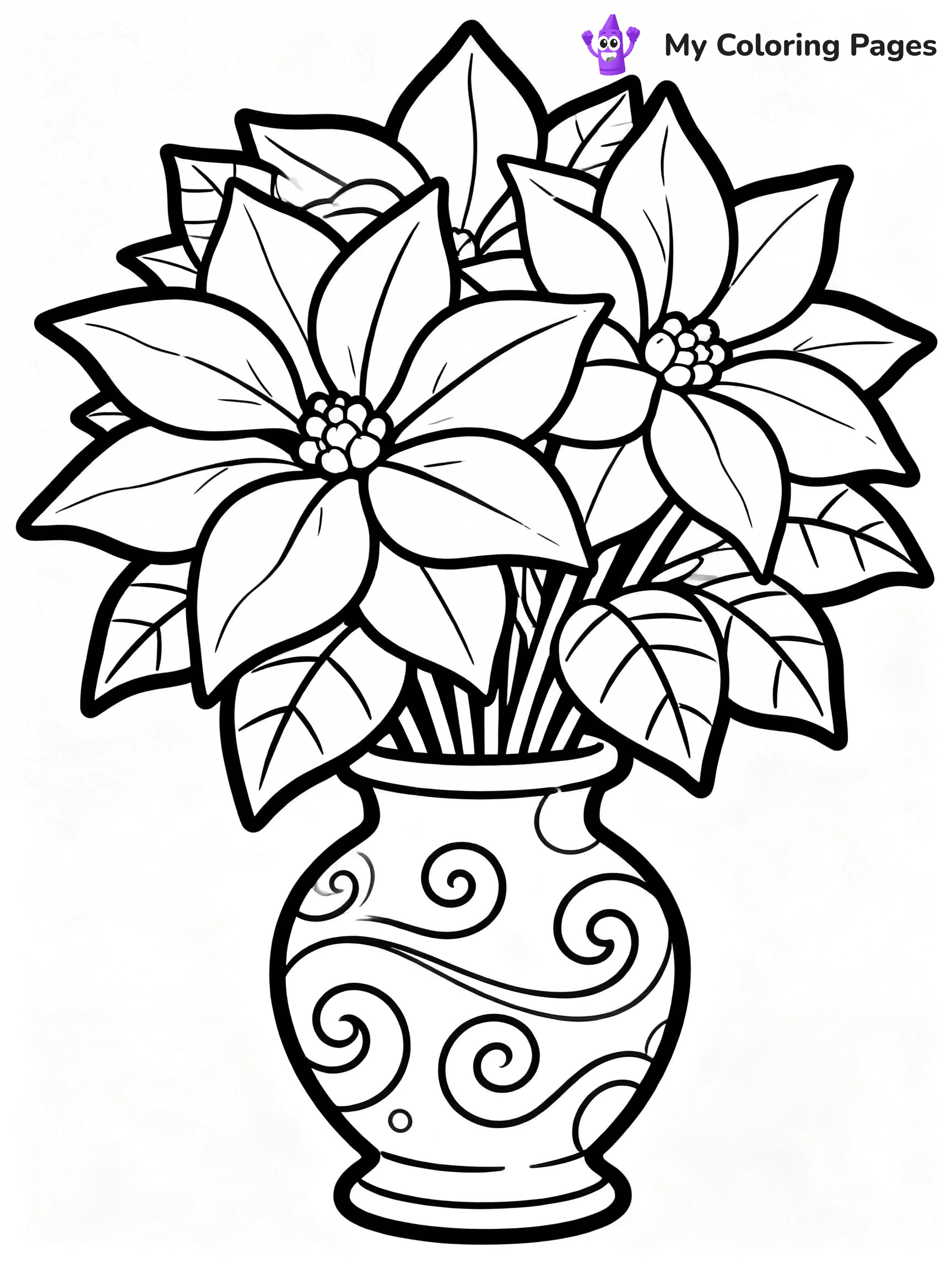 Poinsettia Coloring Pages - 23