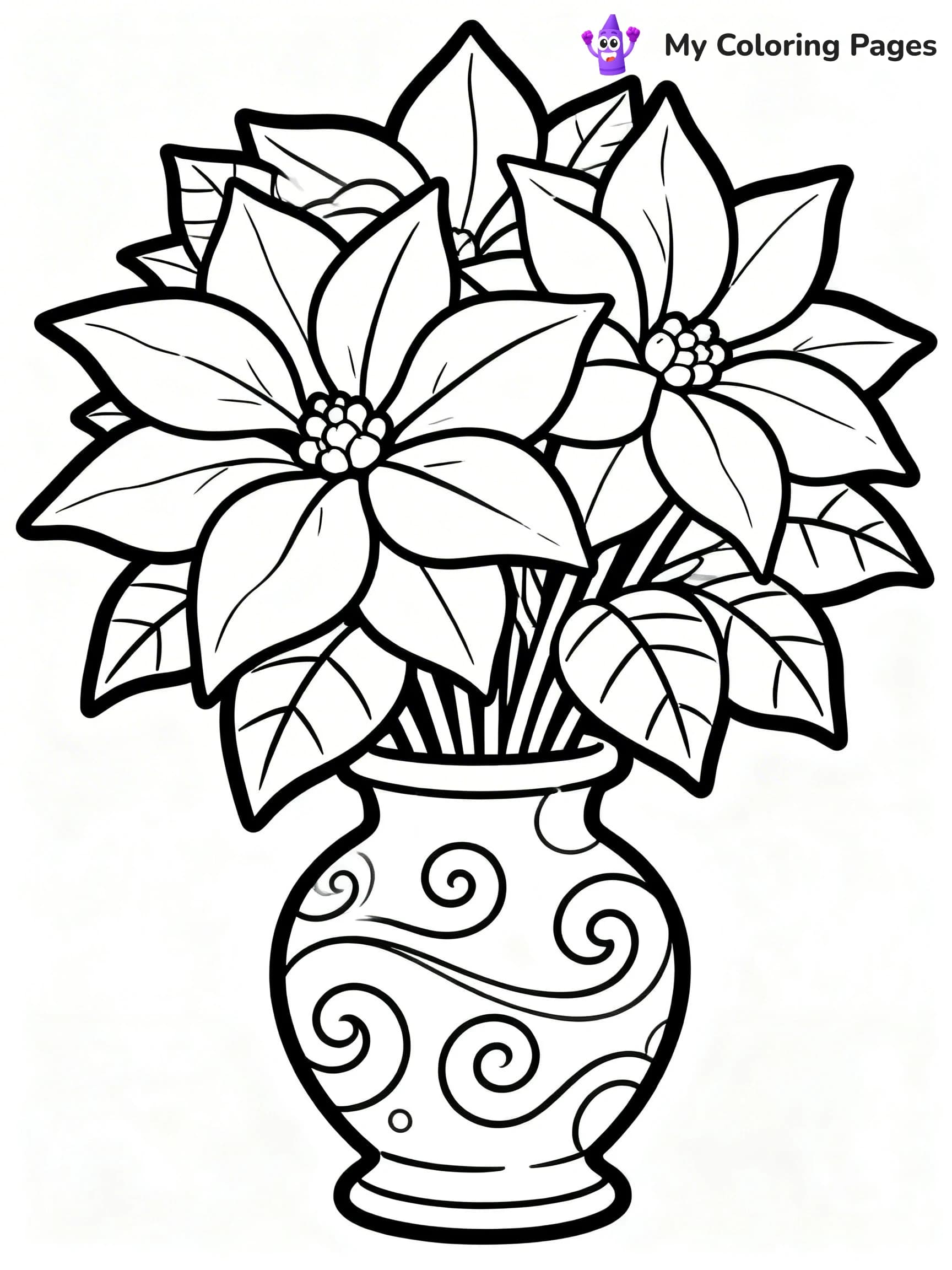 Poinsettia Coloring Pages - 23