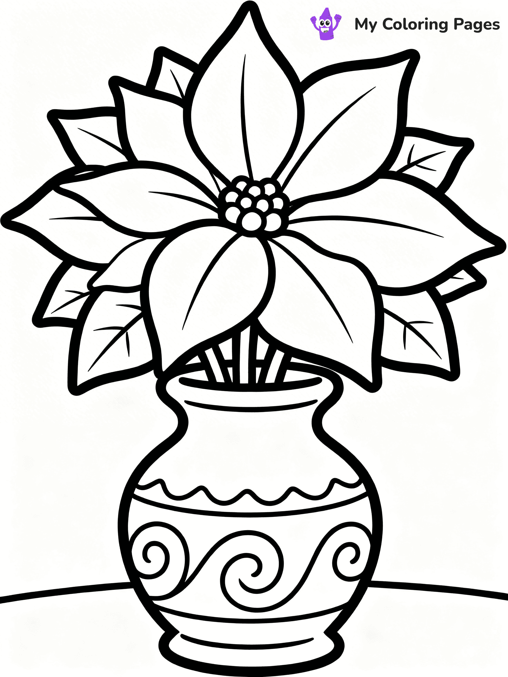 Poinsettia Coloring Pages - 22