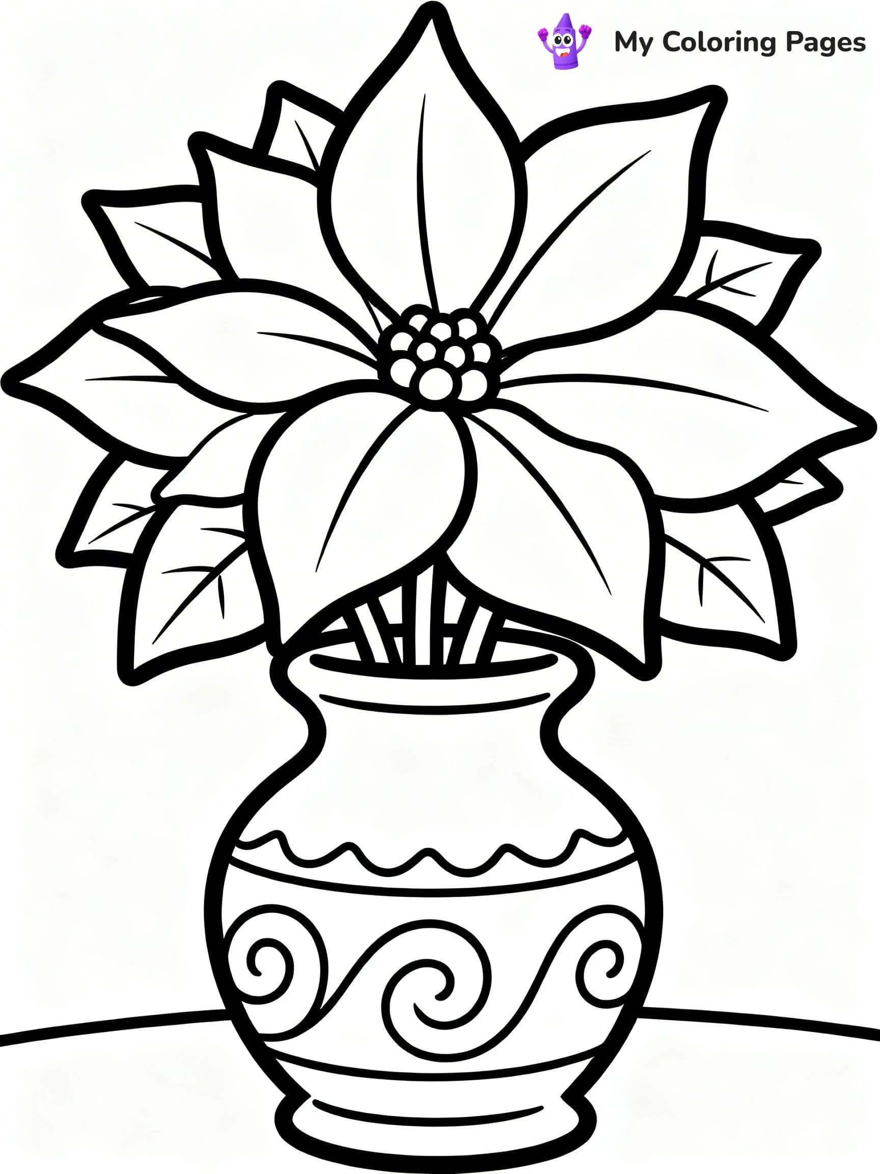Poinsettia Coloring Pages - 22