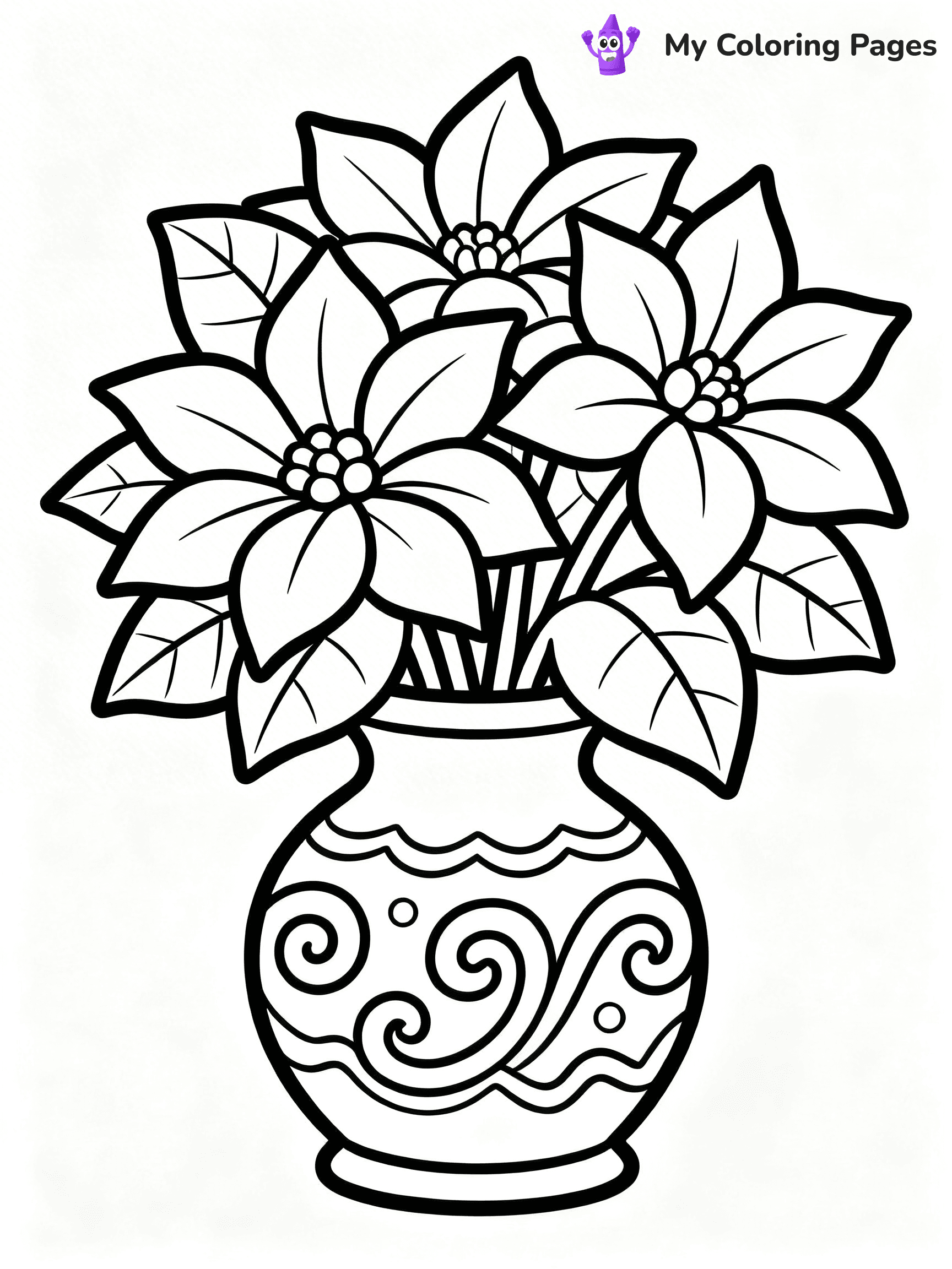 Poinsettia Coloring Pages - 21