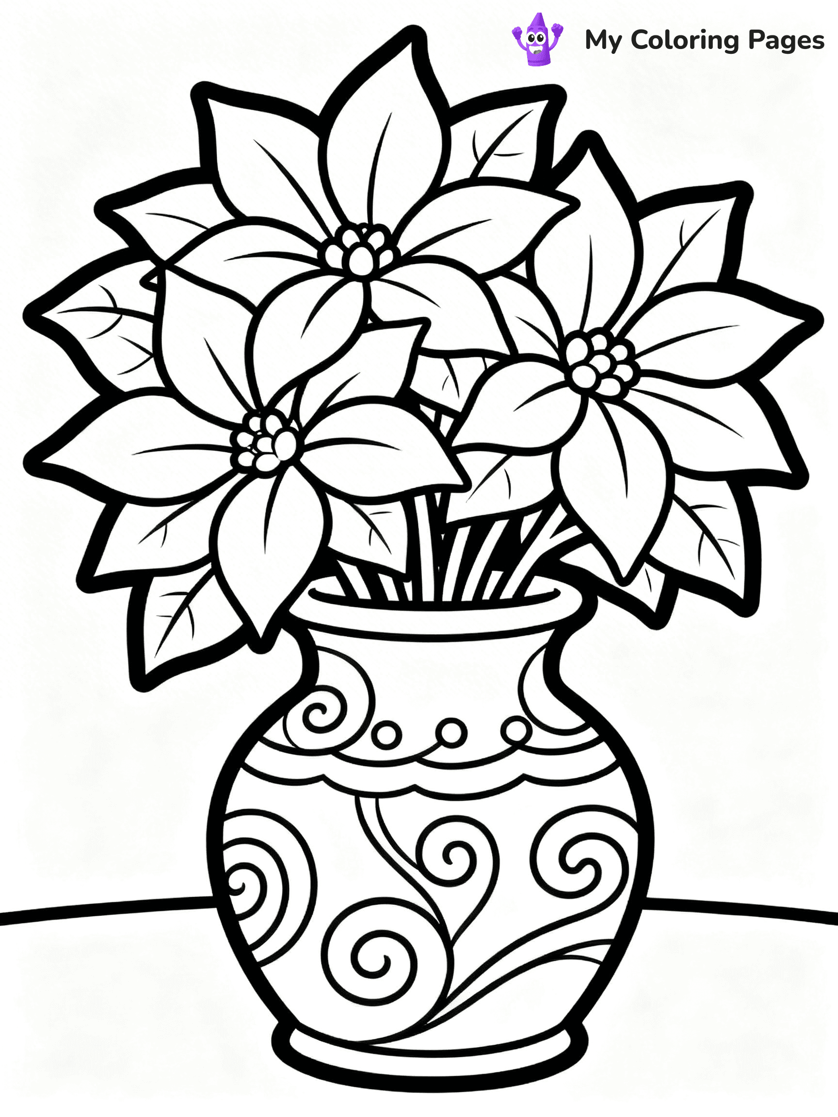 Poinsettia Coloring Pages - 20