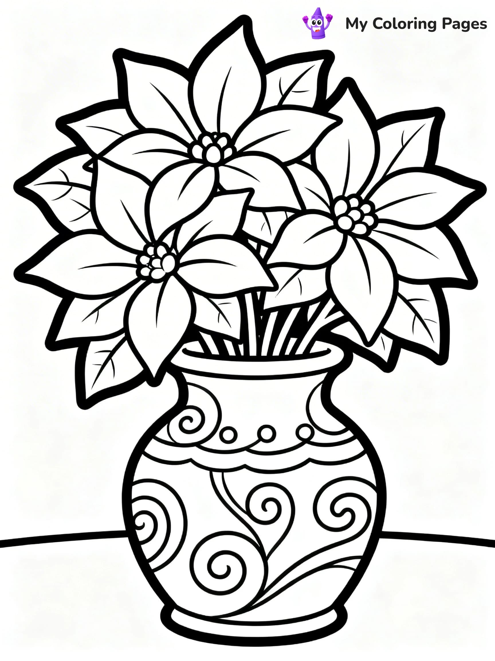 Poinsettia Coloring Pages - 20