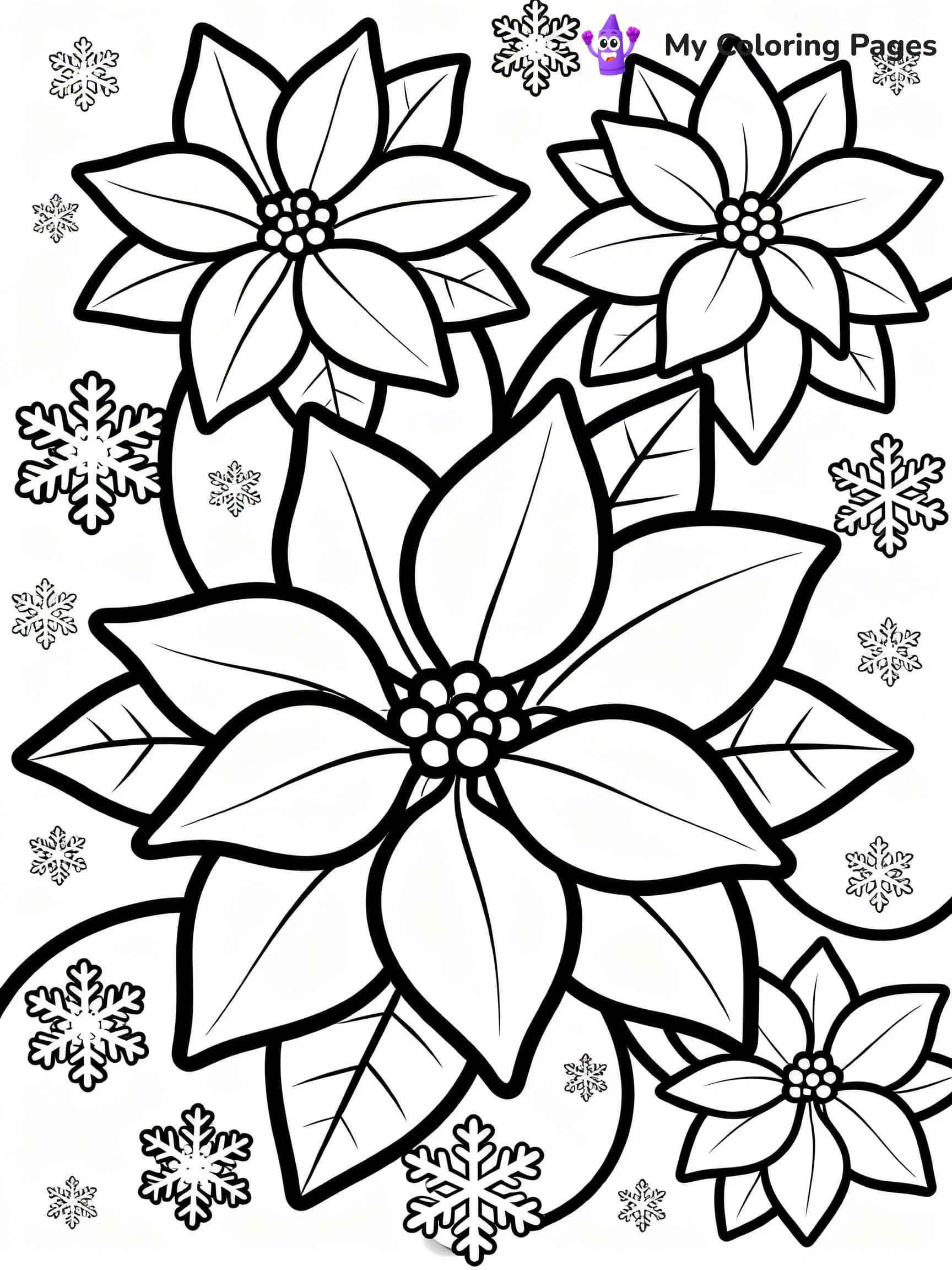 Poinsettia Coloring Pages - 18