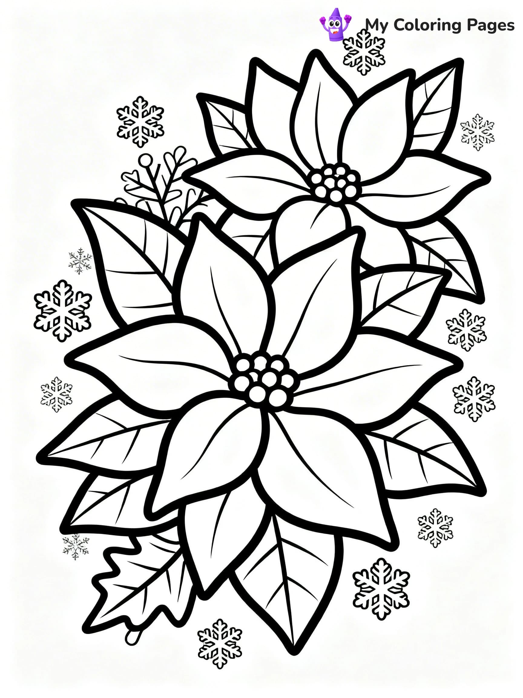 Poinsettia Coloring Pages - 17
