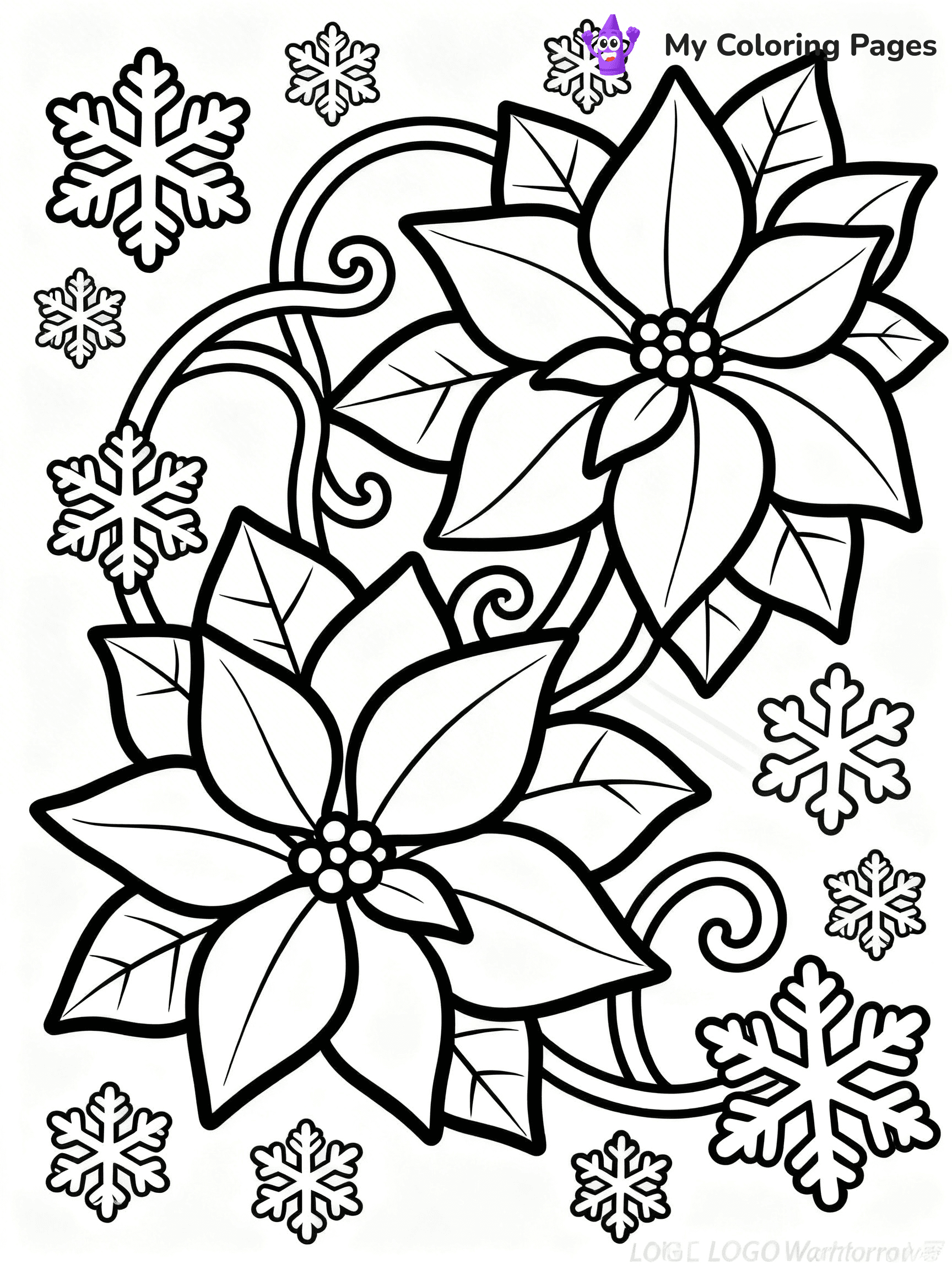 Poinsettia Coloring Pages - 16