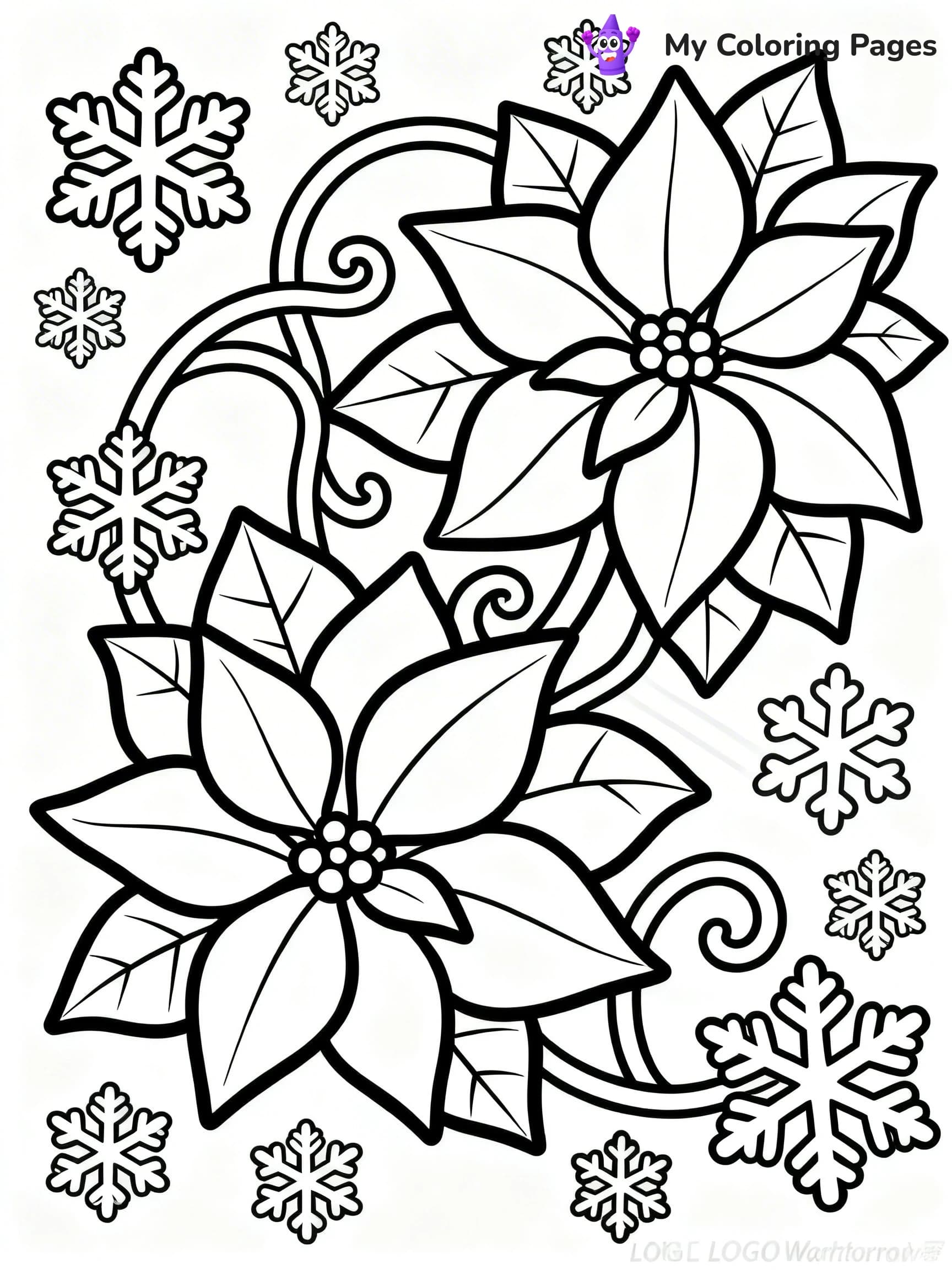Poinsettia Coloring Pages - 16