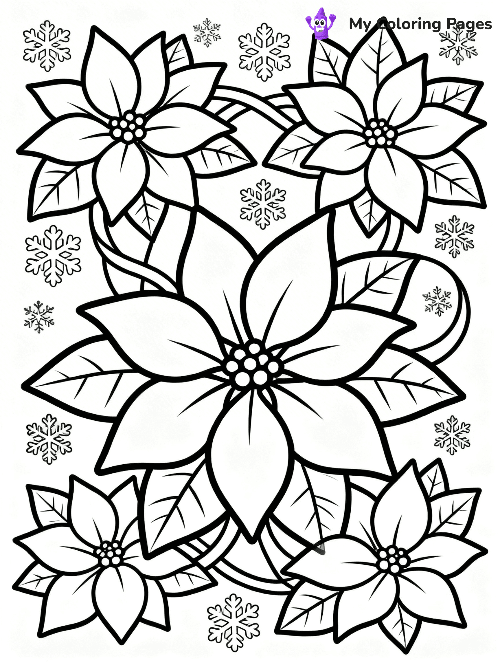 Poinsettia Coloring Pages - 14
