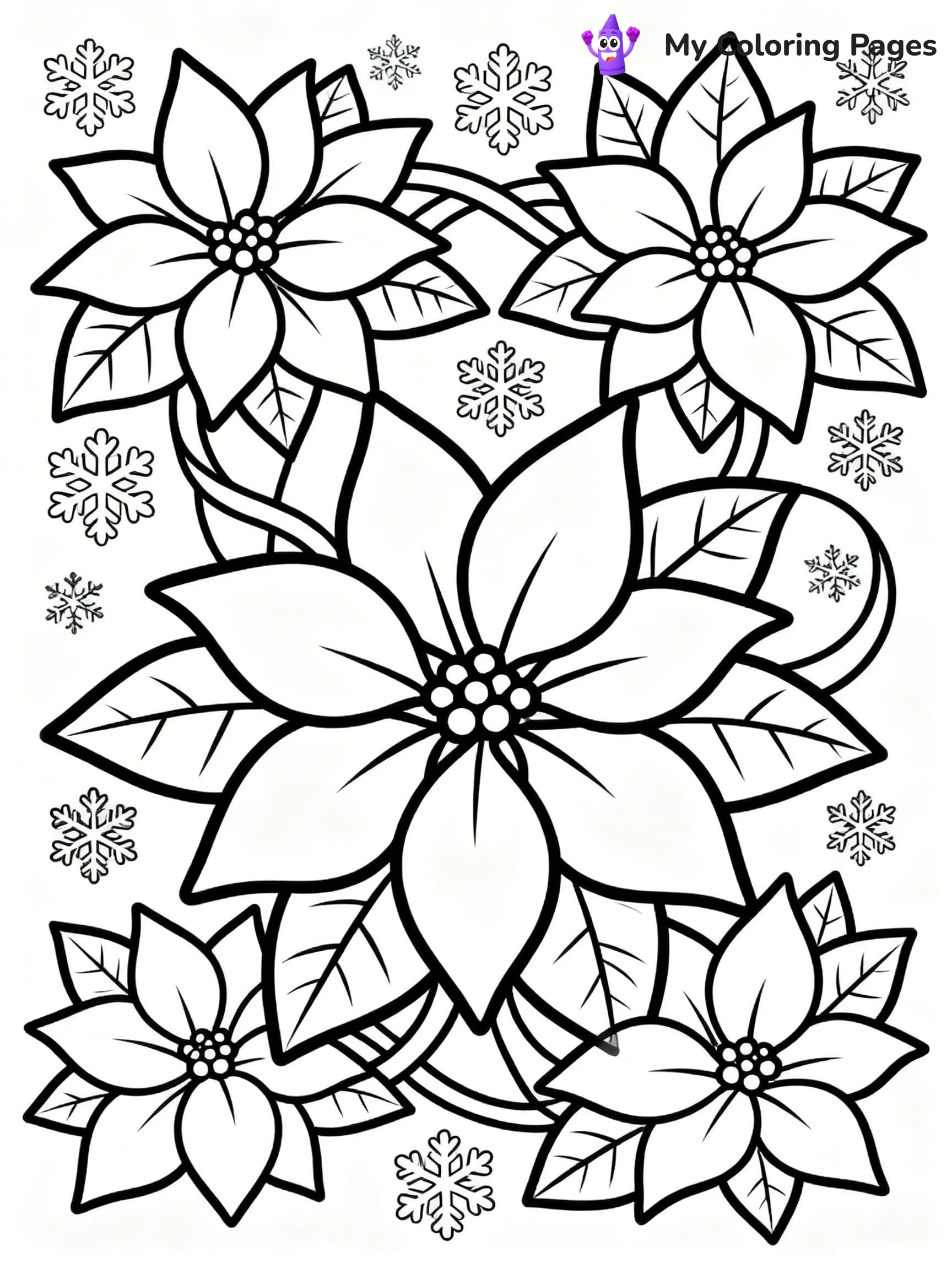 Poinsettia Coloring Pages - 14