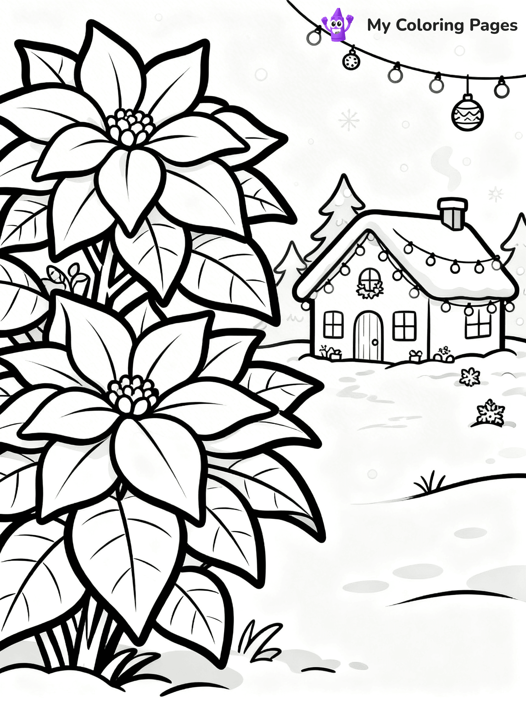 Poinsettia Coloring Pages - 13