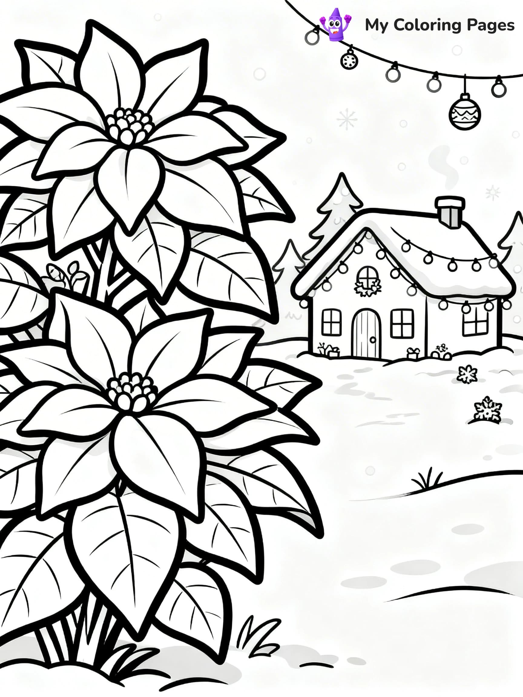 Poinsettia Coloring Pages - 13