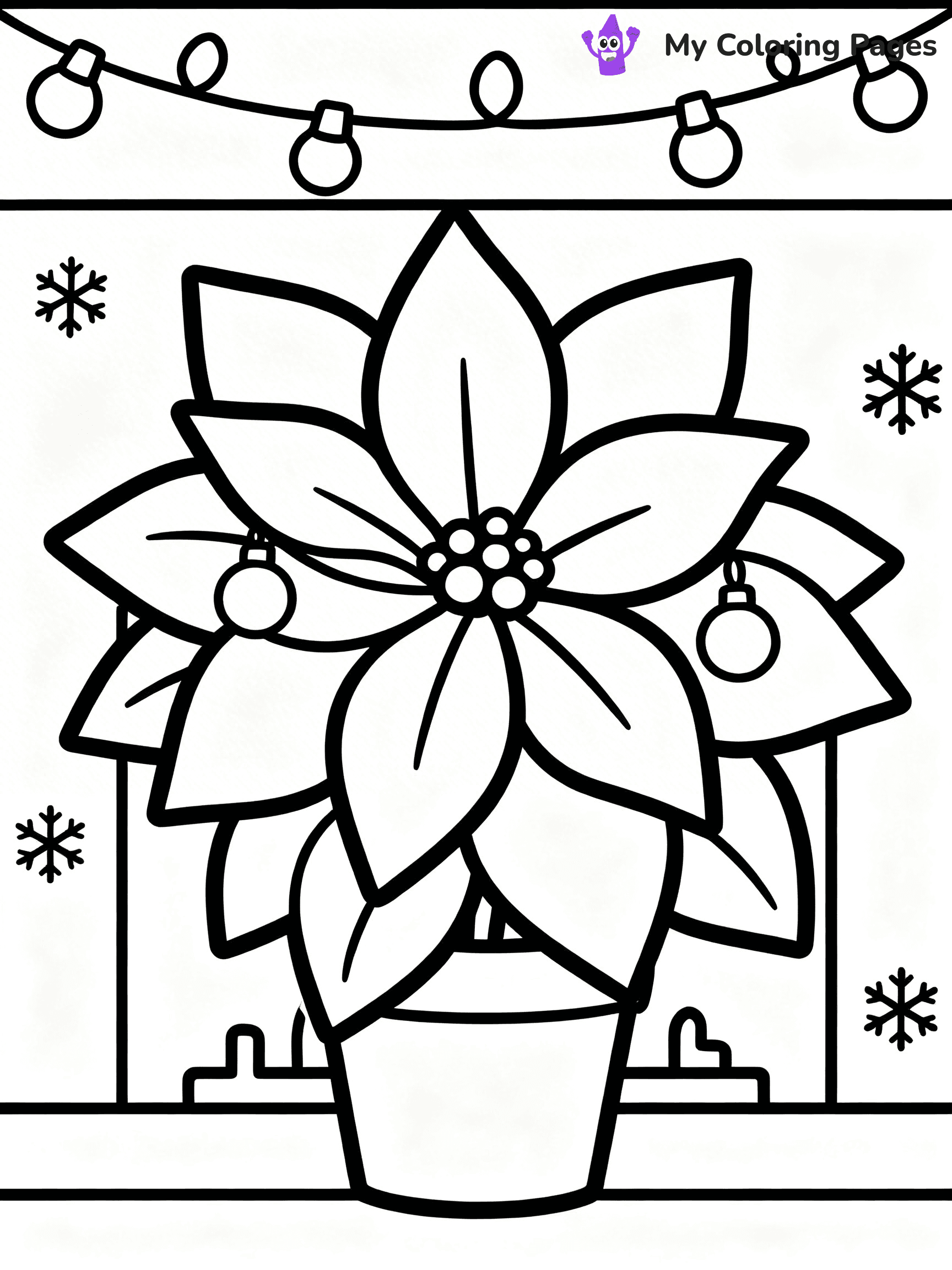 Poinsettia Coloring Pages - 12