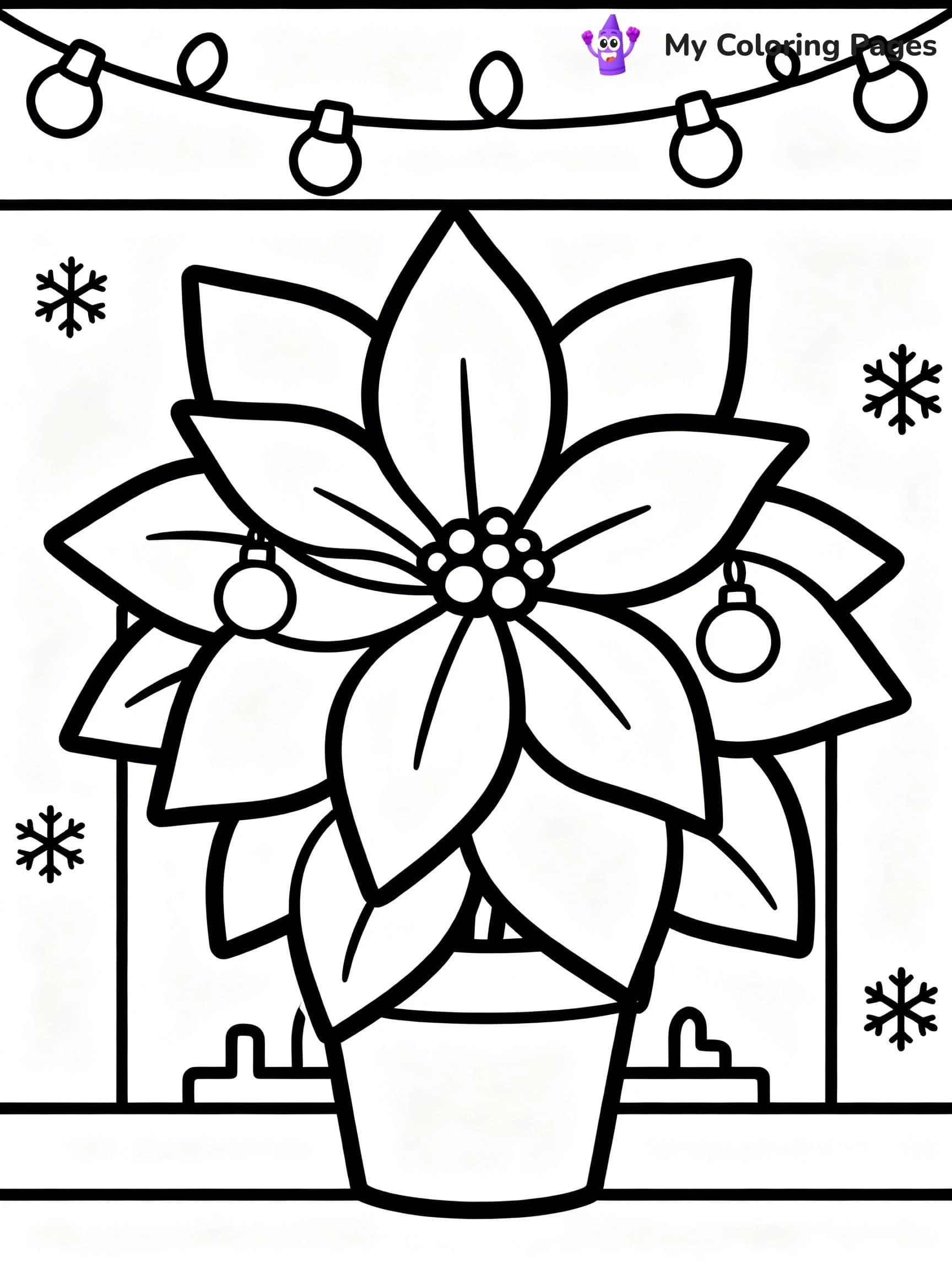 Poinsettia Coloring Pages - 12