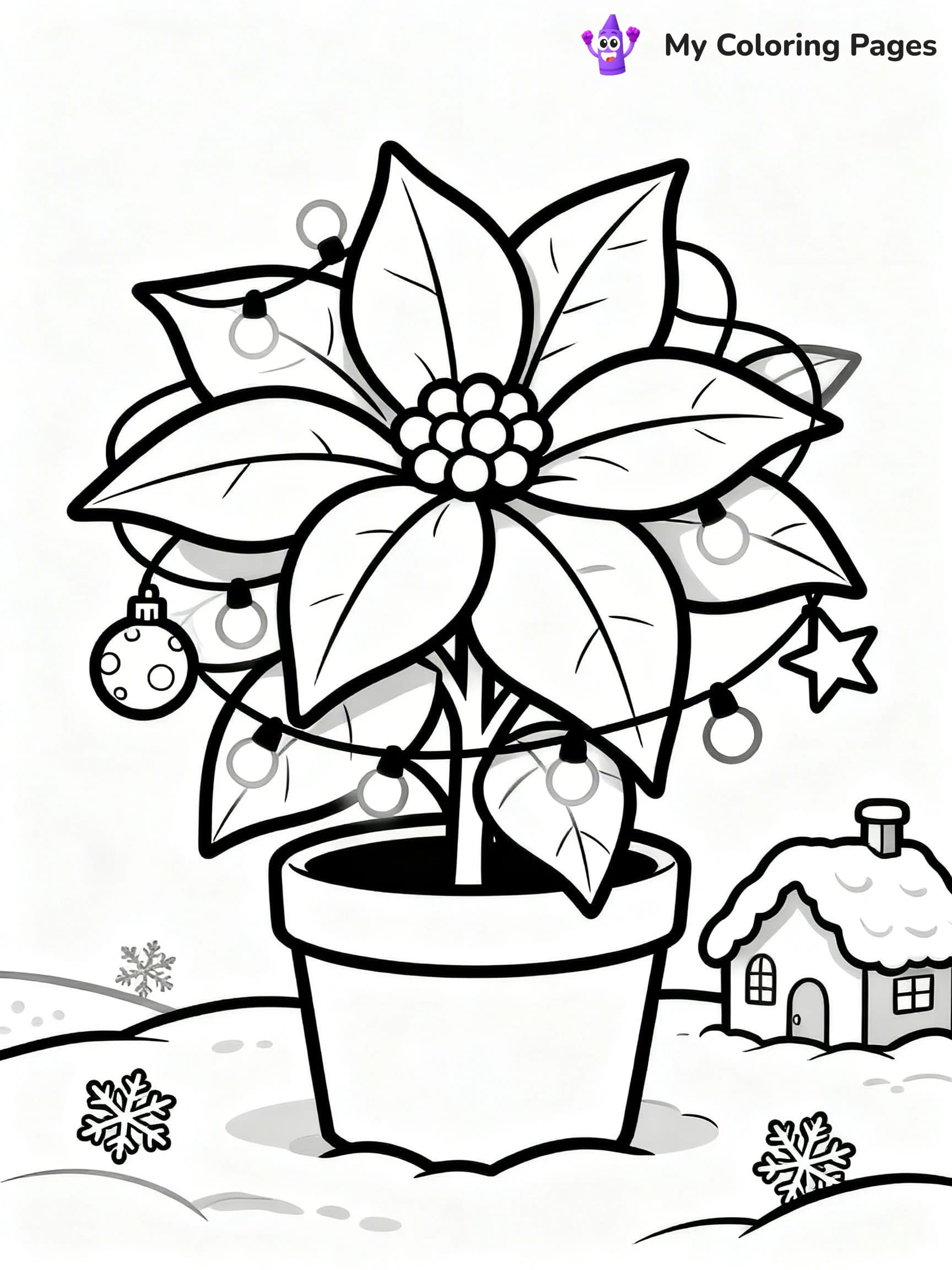 Poinsettia Coloring Pages - 11