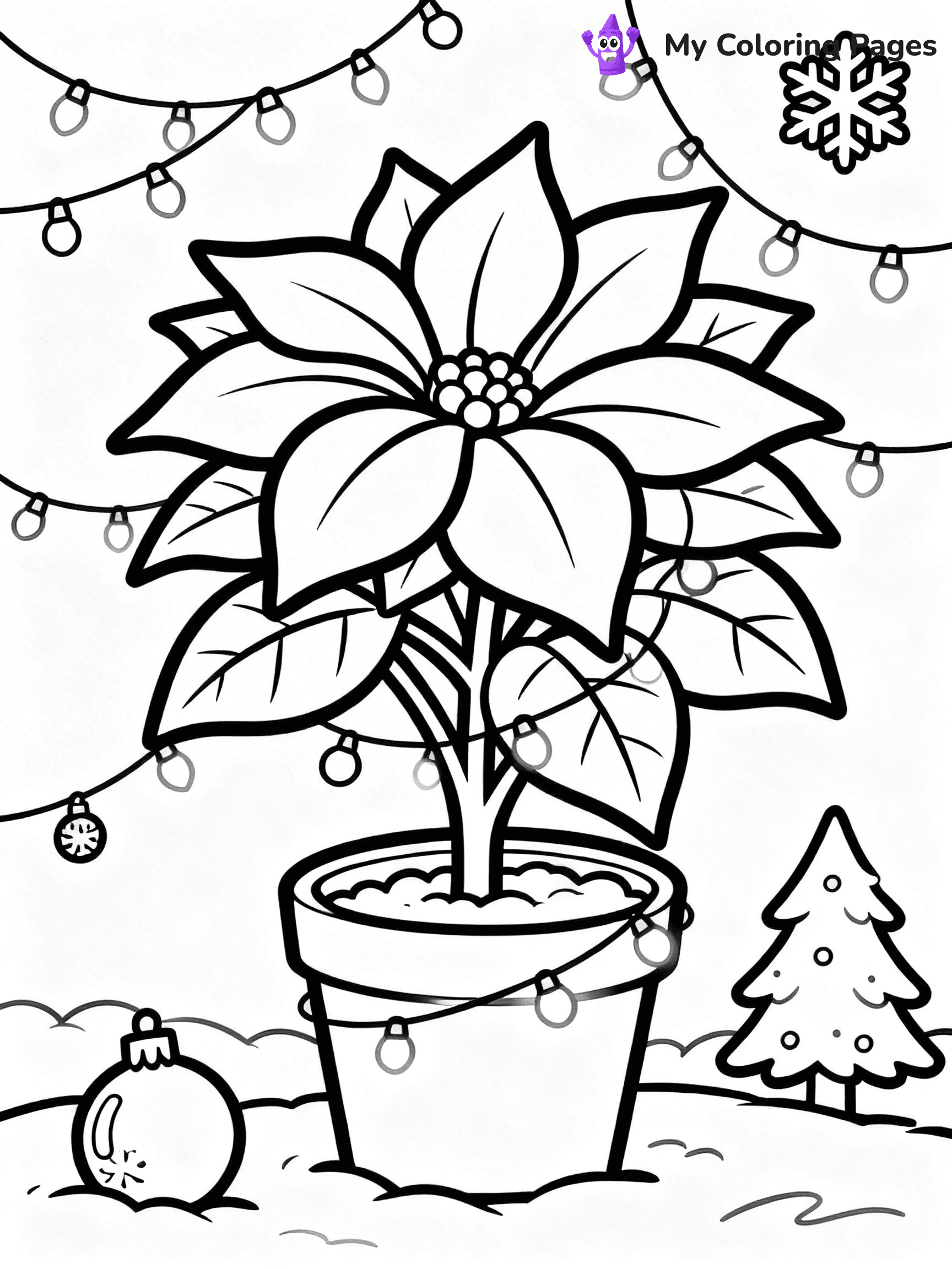 Poinsettia Coloring Pages - 10
