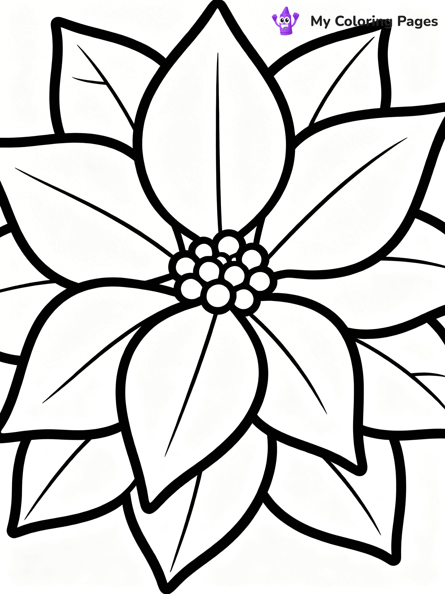 Poinsettia Coloring Pages - 7
