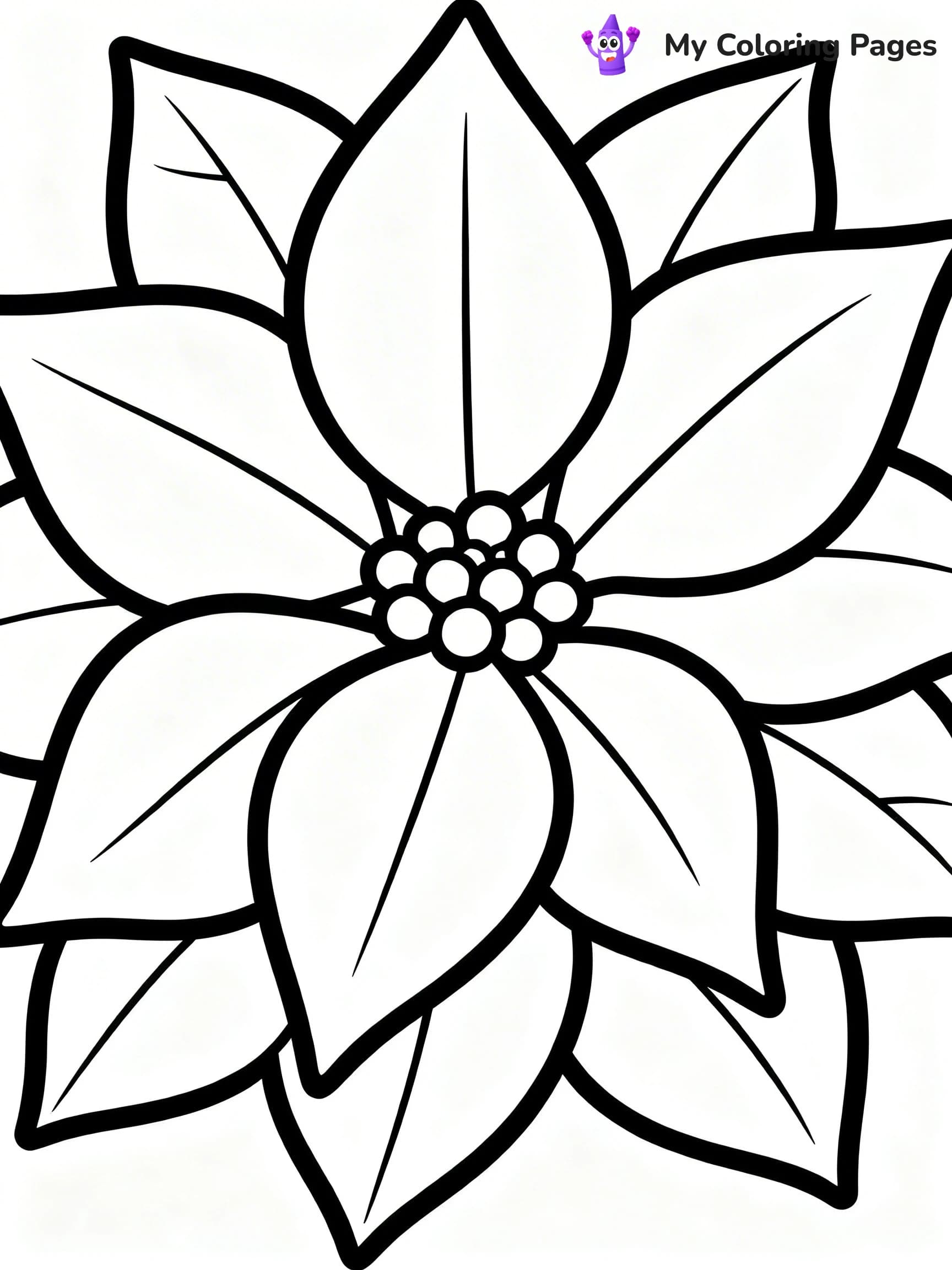 Poinsettia Coloring Pages - 7